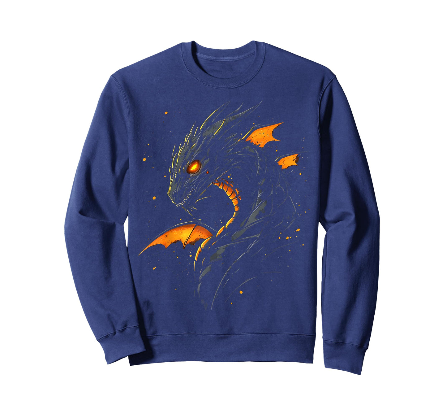 Black Dragon Motif Mythical Artwork Black Dragon T-Shirt