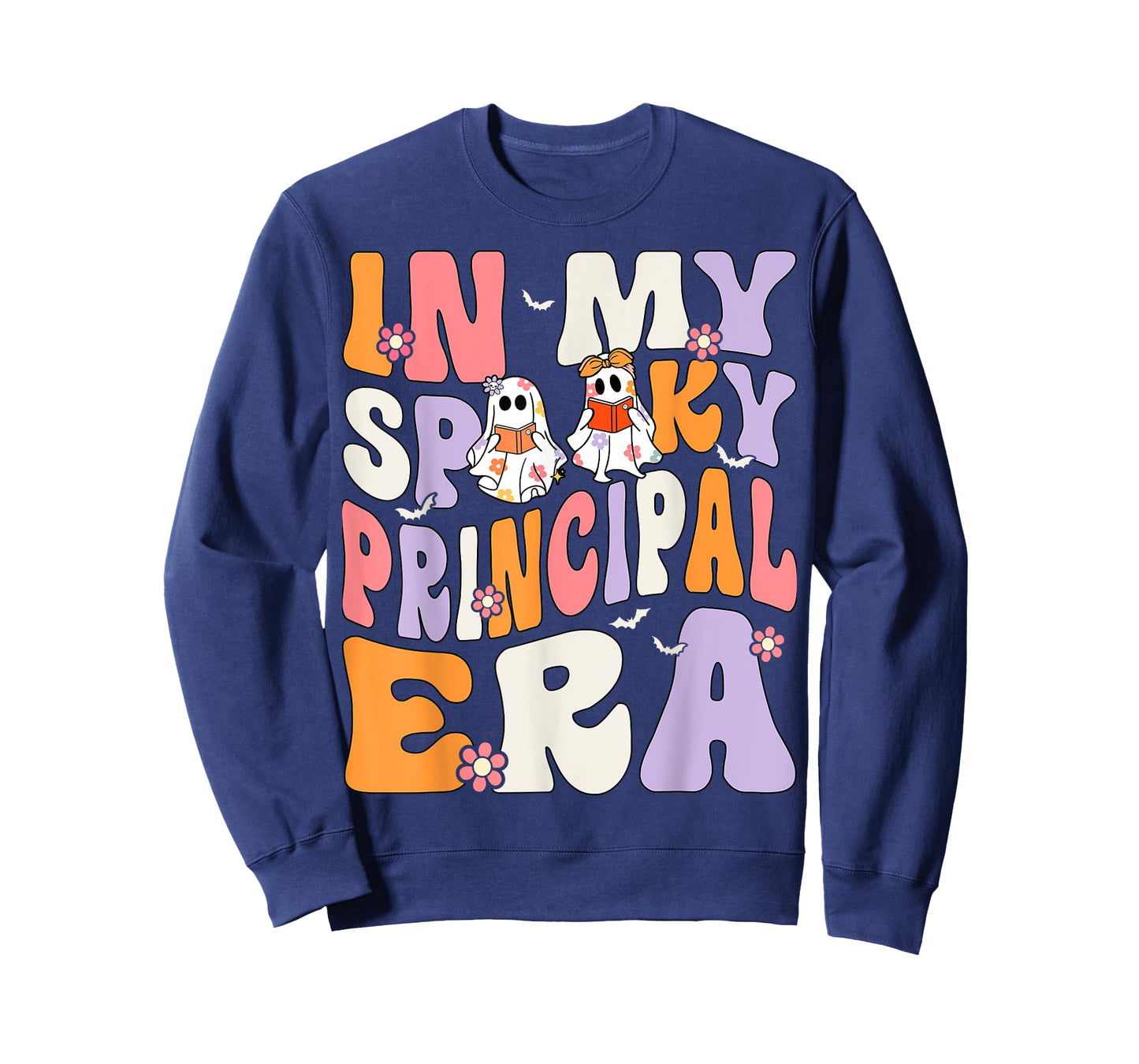 In My Spooky Principal Era Groovy Ghost Halloween T-Shirt