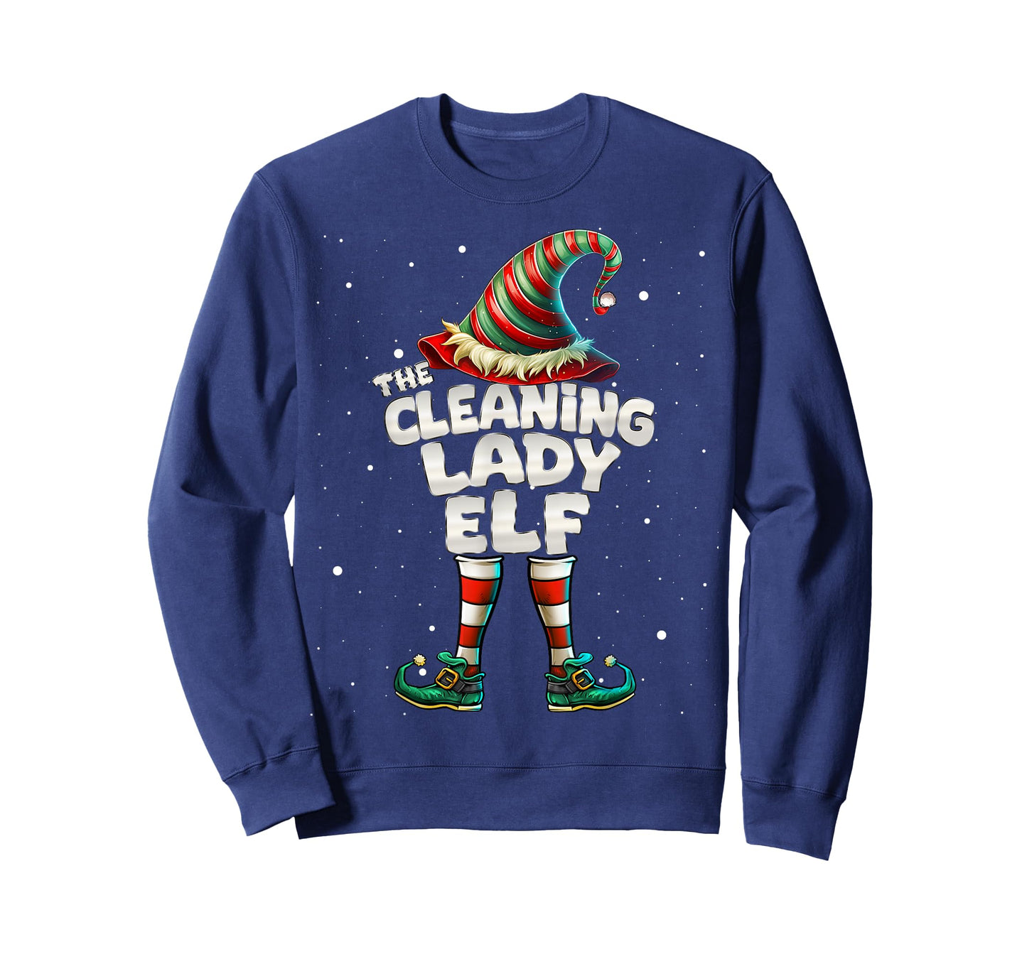 The Cleaning Lady Elf Family Matching Group Christmas T-Shirt