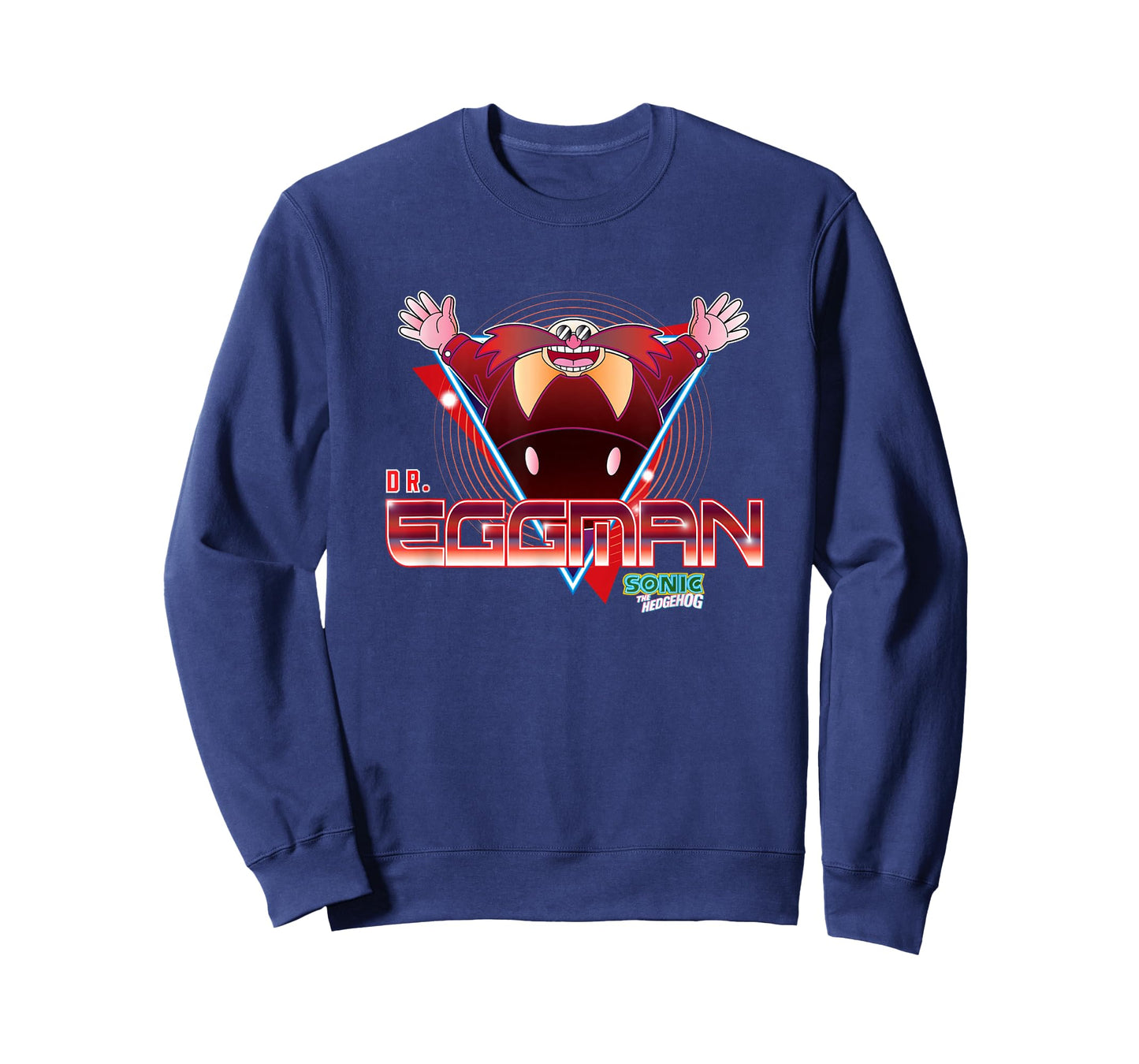 Sonic The Hedgehog Dr. Eggman Retro Neon Logo T-Shirt