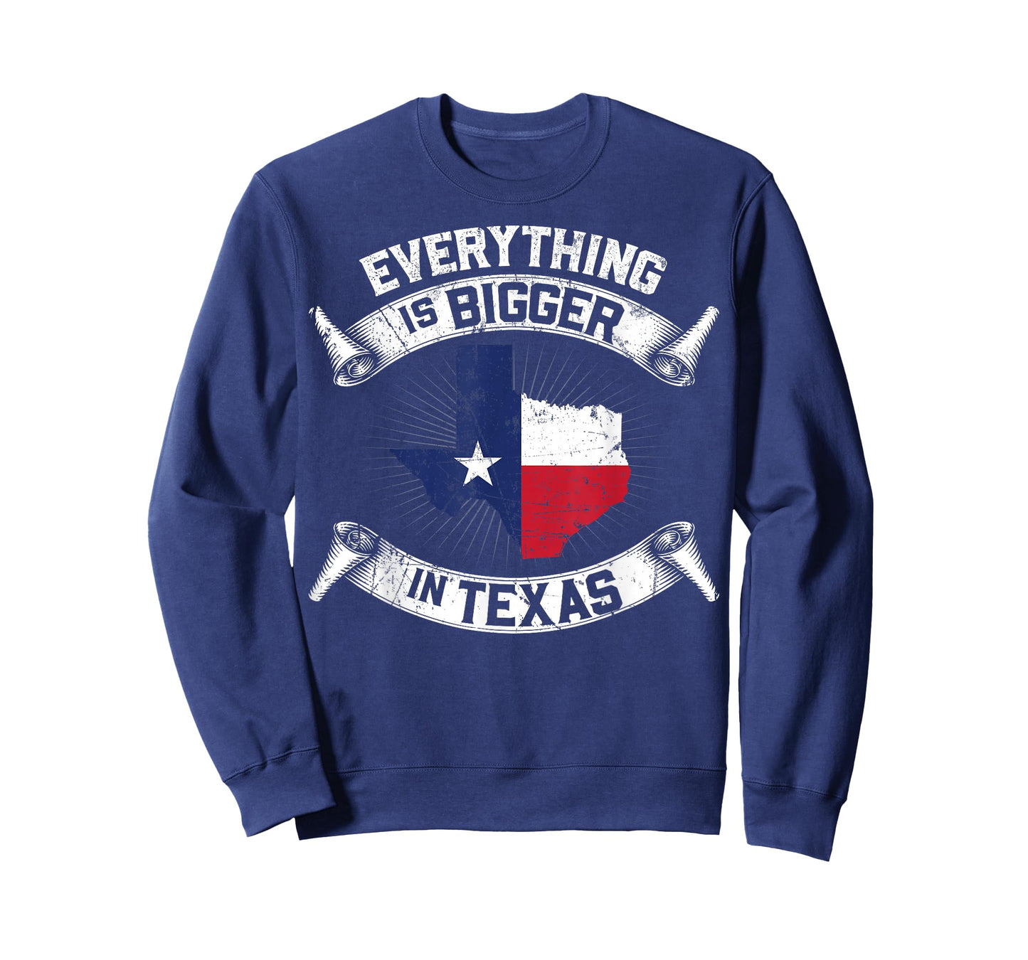 Everything Is Bigger In Texas Funny Texan Flag T-Shirt