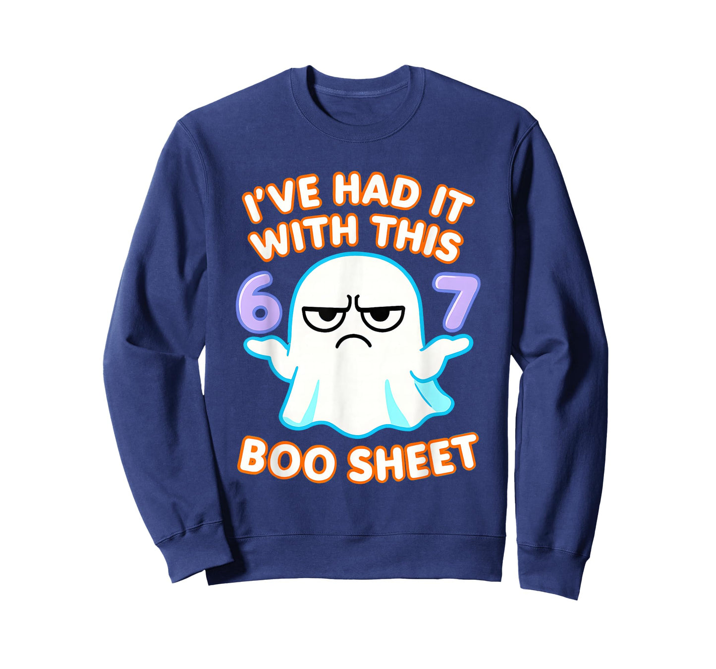 67 Halloween Costume Boo Sheet 6 7 Meme Six Seven Brainrot T-Shirt