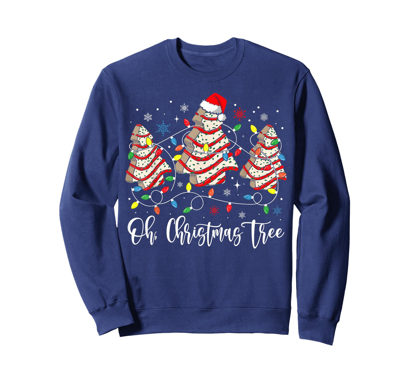 Oh Christmas Tree Cakes Debbie Becky Jen Cake Lovers Xmas T-Shirt