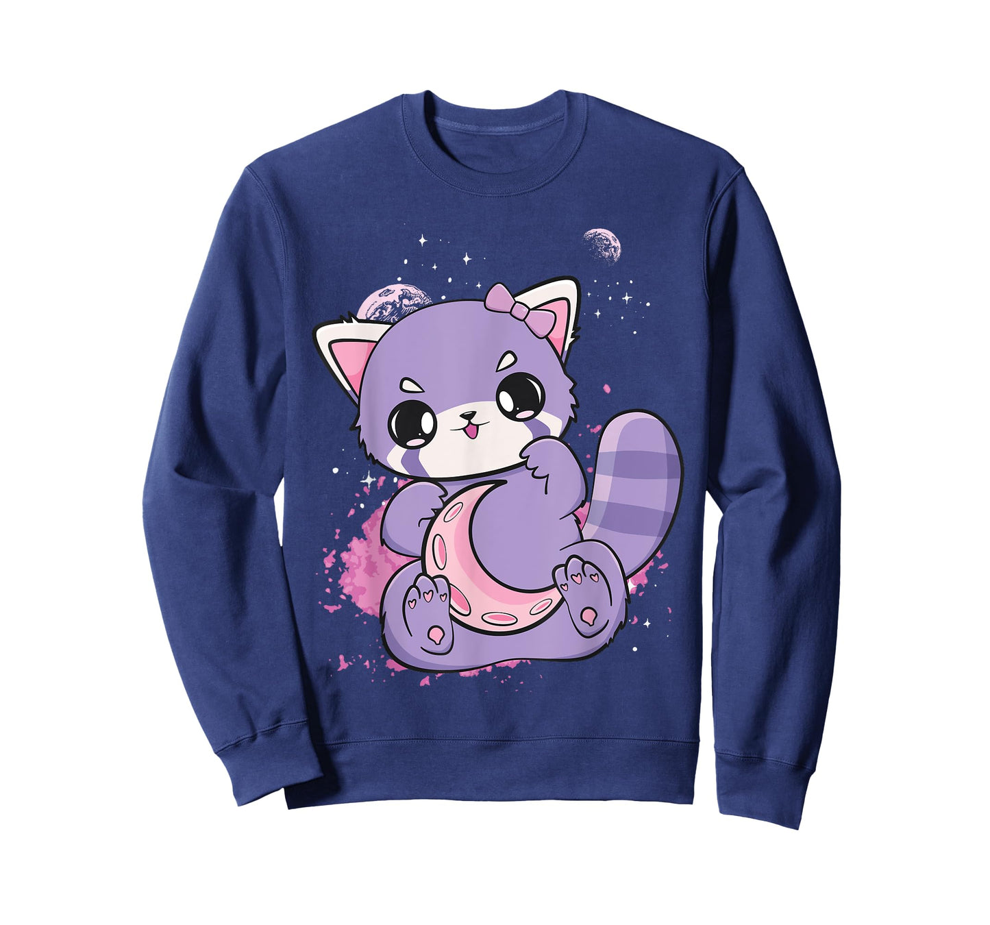 Pink Decora Fairy Kei Red Panda Moon Otaku Anime Nugoth T-Shirt