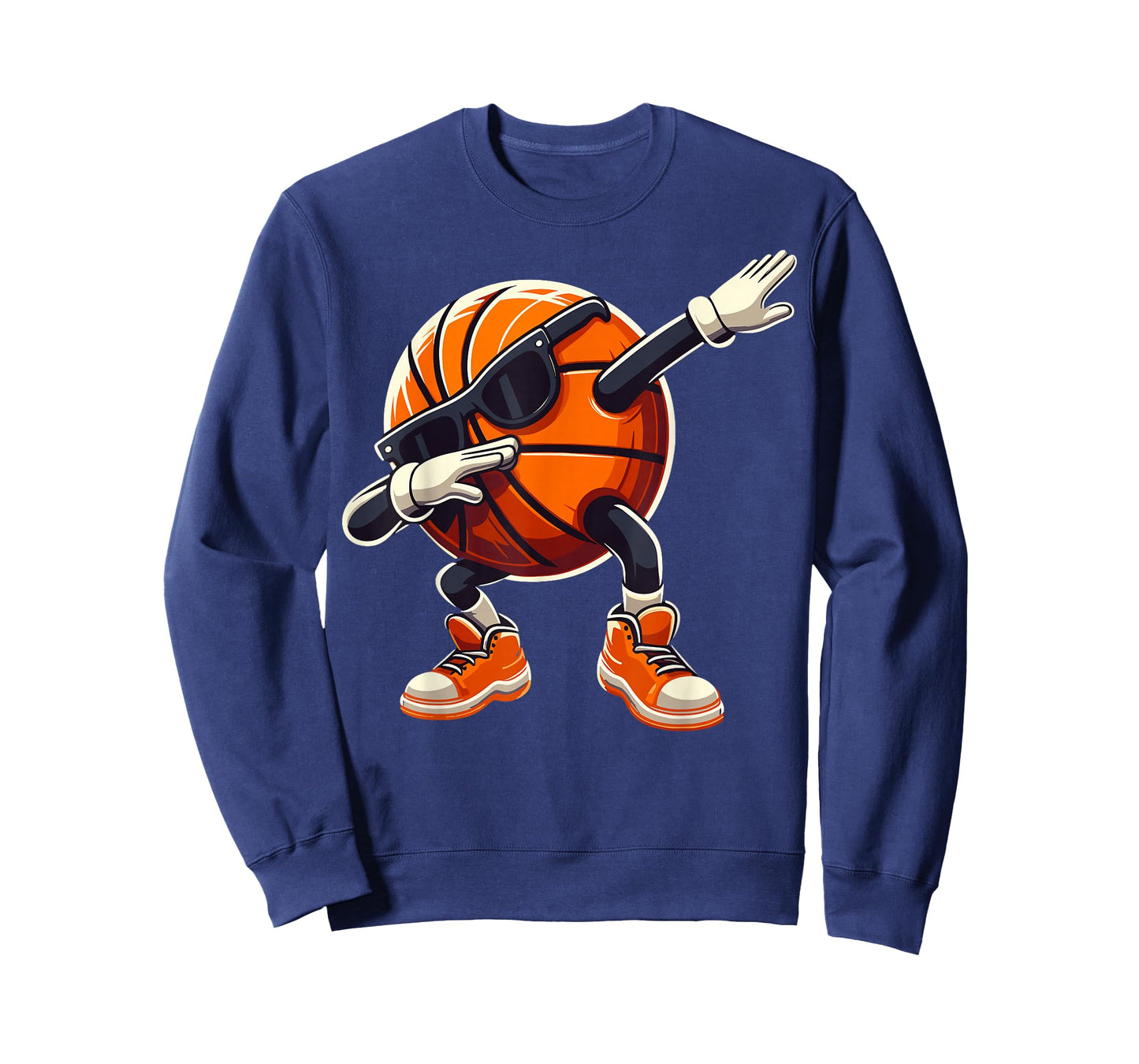 Dabbing Basketball Ball with Sunglasses Funny Basketball T-Shirt