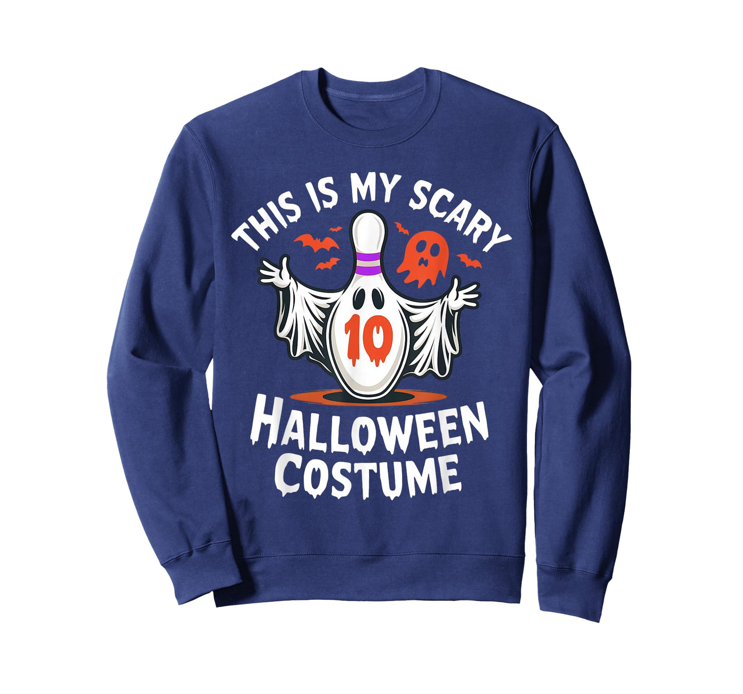 This is My Scary Halloween Costume Bowling Ghost Pin 10 T-Shirt