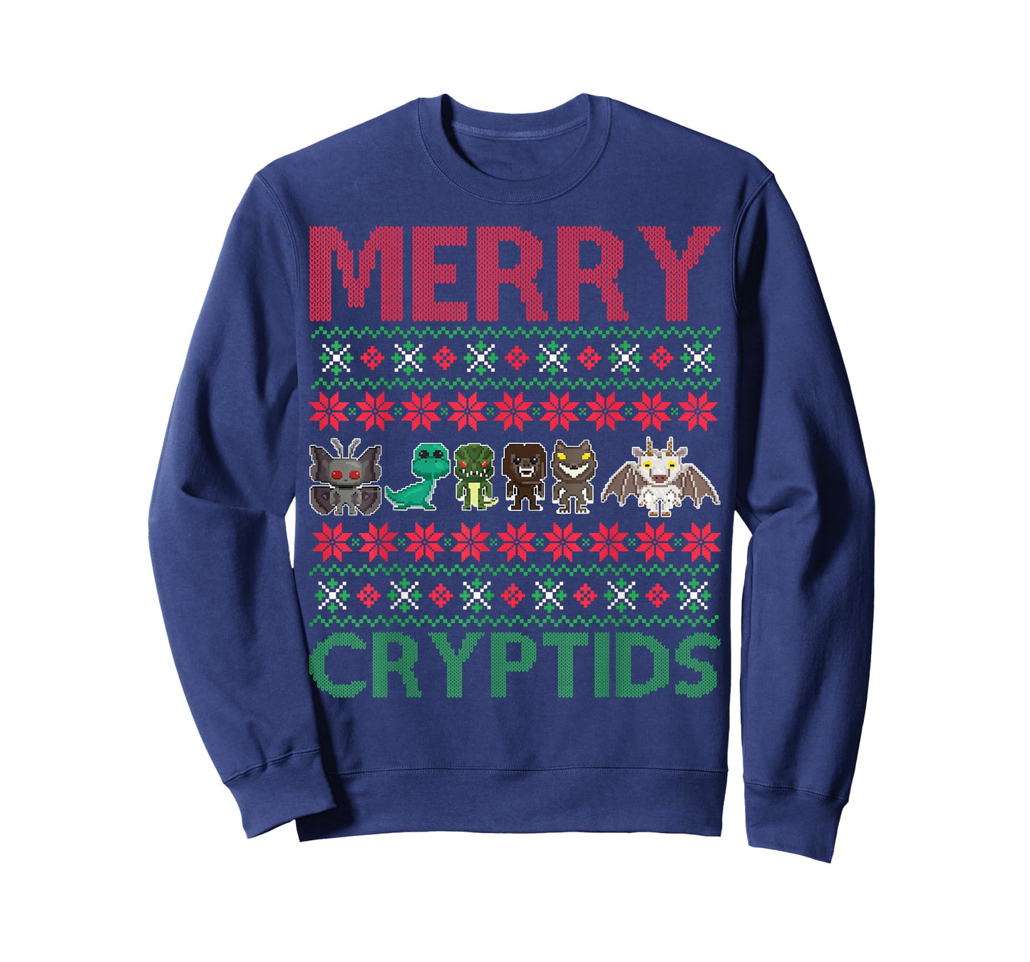 Merry Cryptids Ugly Christmas Bigfoot Apparel T-Shirt