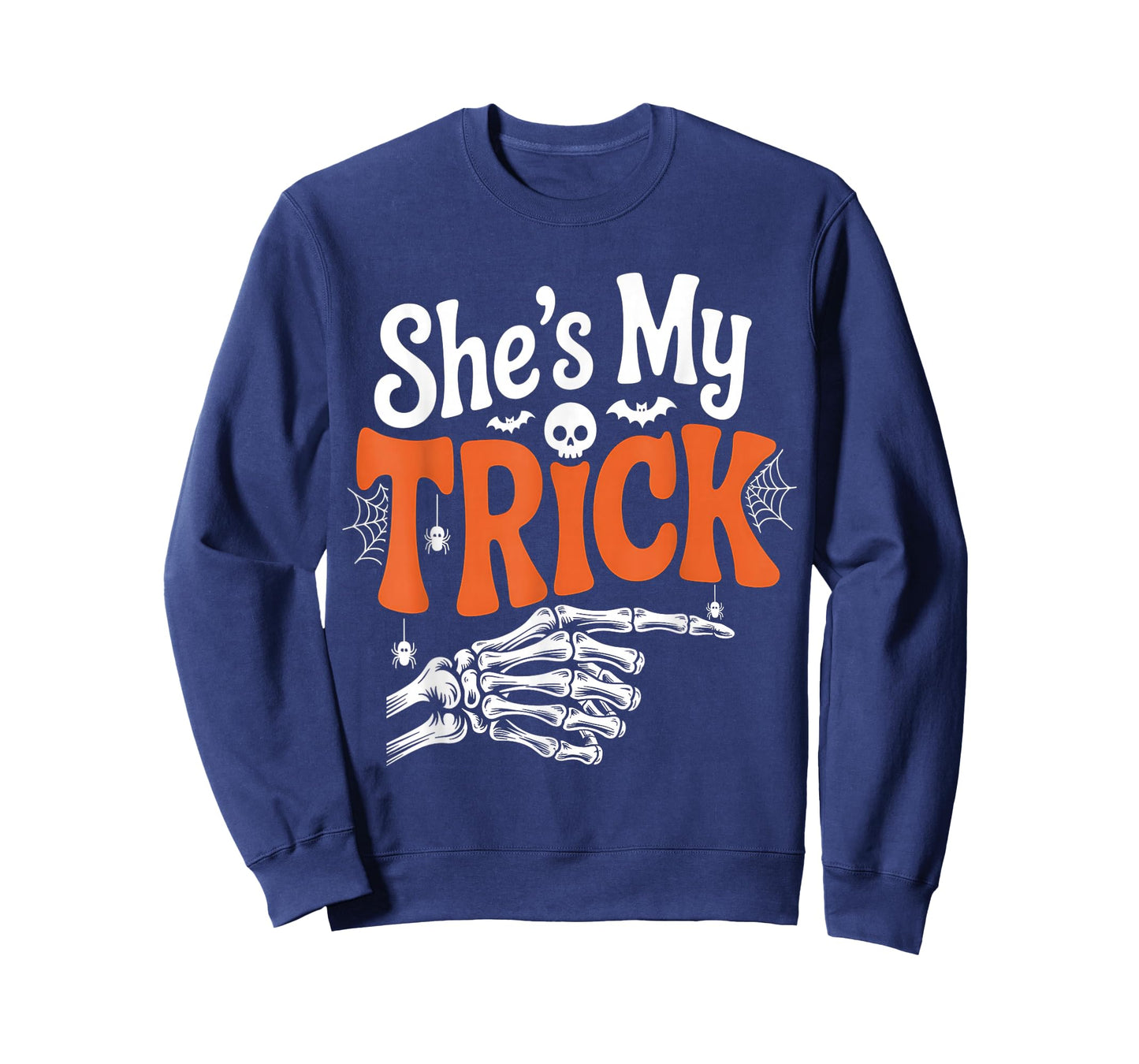 She's My Trick Skeleton Couples Matching Couple Halloween T-Shirt
