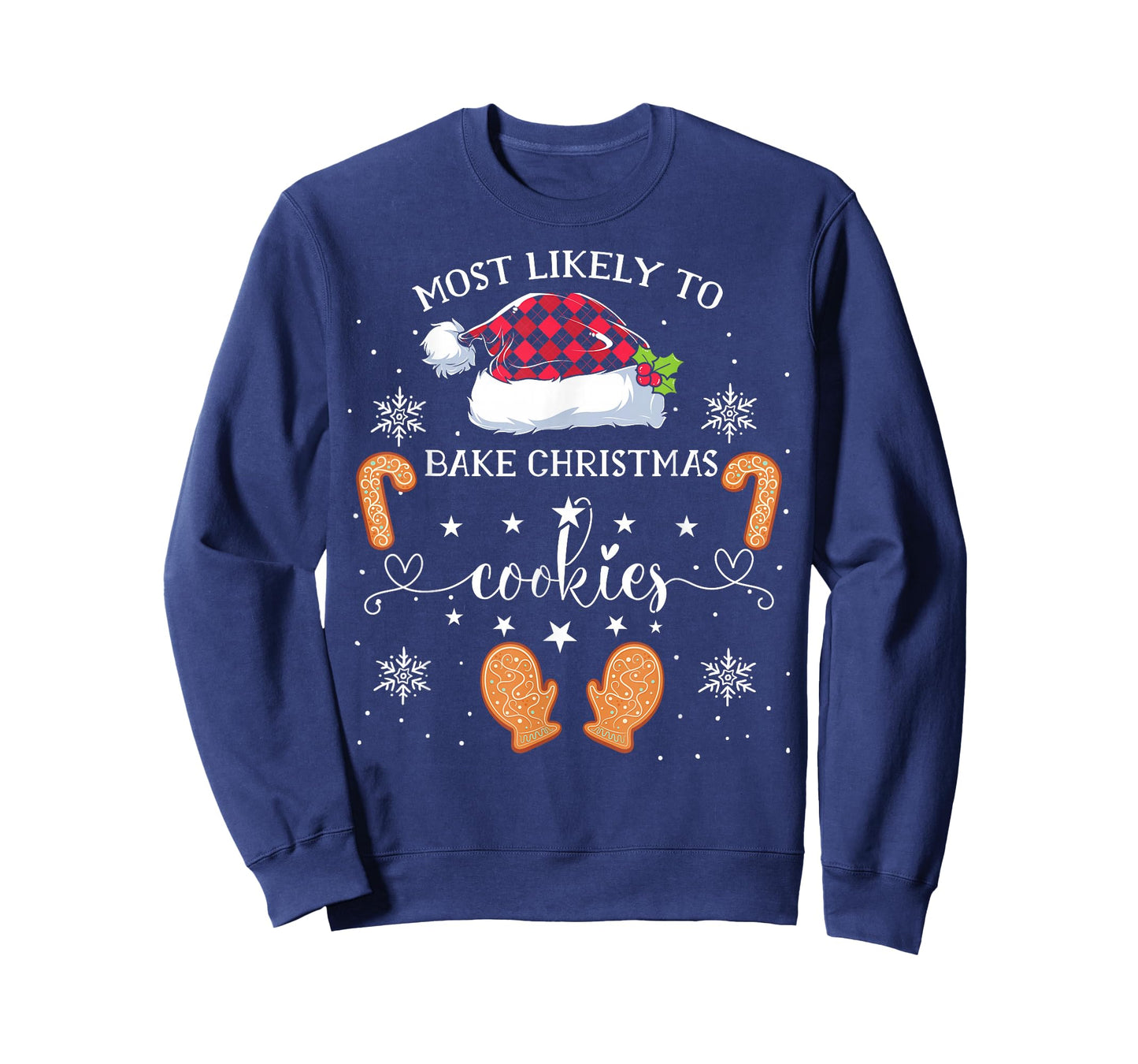 Most Likely To Bake Christmas Cookies Funny Baker Christmas T-Shirt