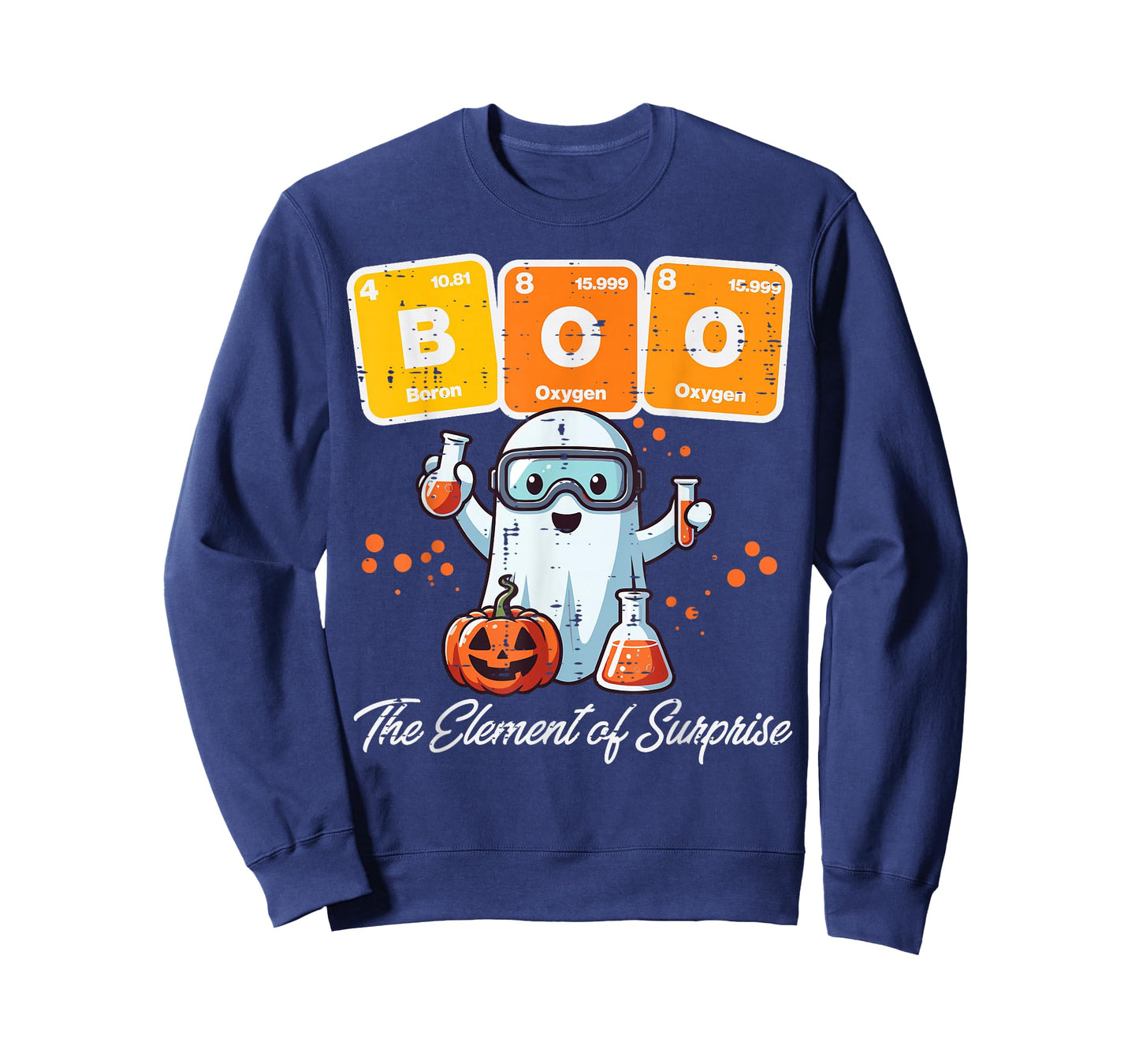 Halloween Chemist Ghost Elements Surprise Costume Men Women T-Shirt