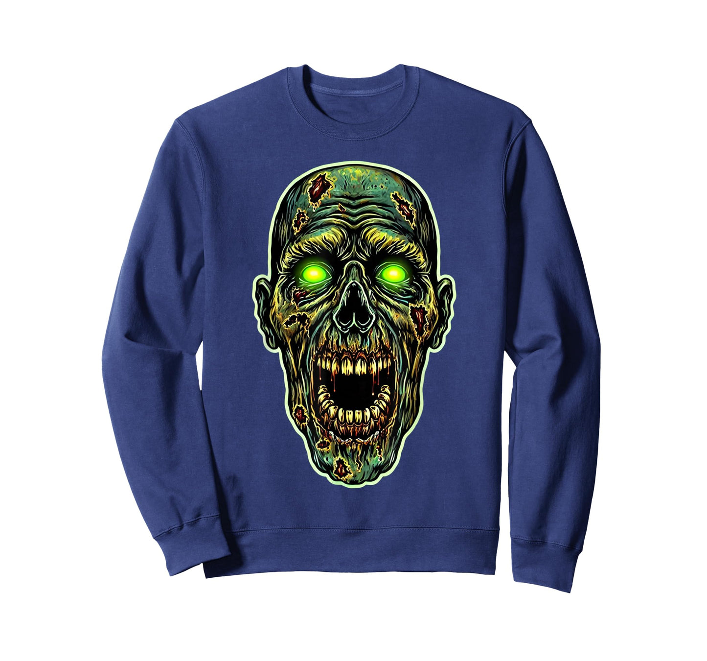 Scary Zombie Face Evil Zombie Halloween Costume T-Shirt