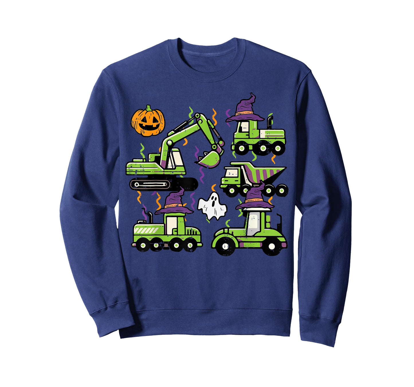 Halloween Construction Excavator Trucks Costume Boys Kids T-Shirt