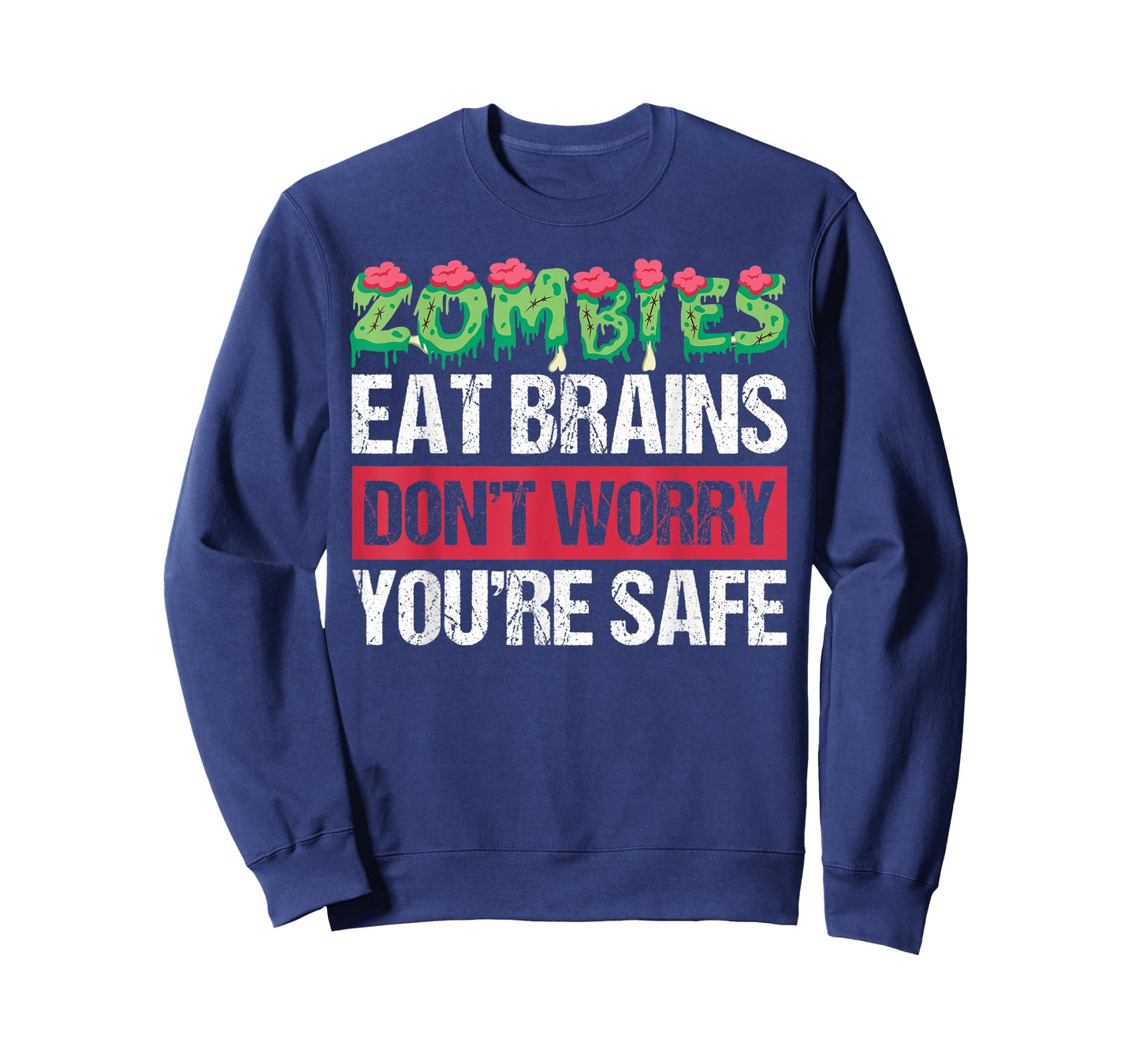 Zombies Eat Brains For Halloween T-Shirt