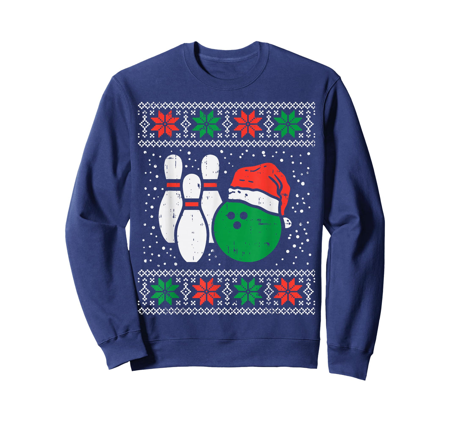 Bowling Ugly Christmas Sweater Sport Bowls Xmas Men Gift T-Shirt