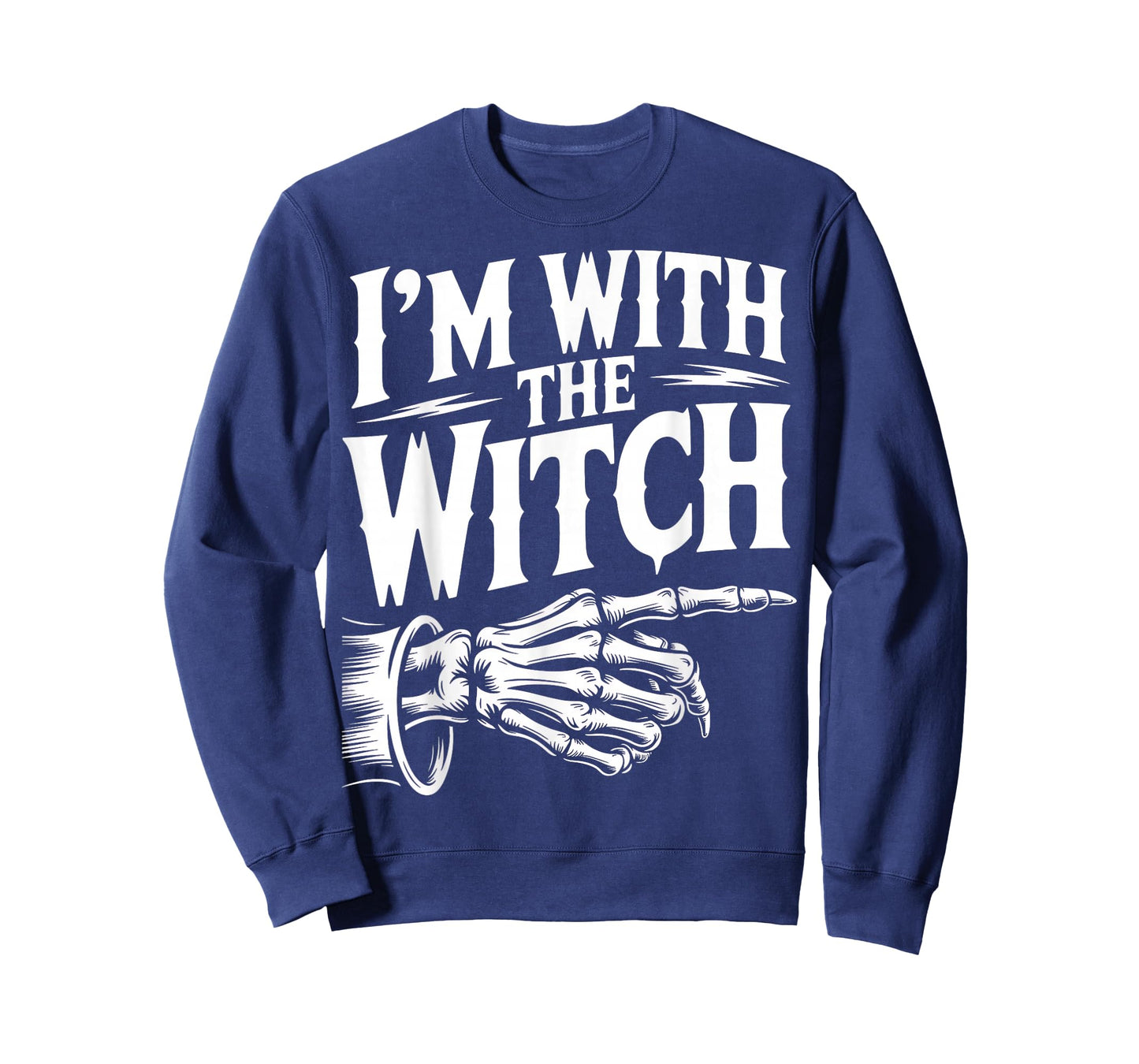 I'm with The Witch Funny Halloween His and Her Outfit T-Shirt