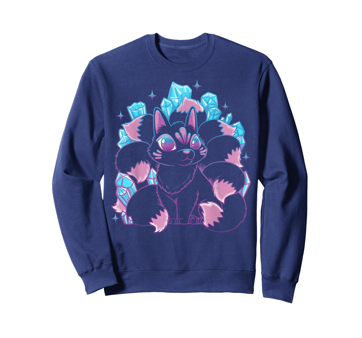 Kawaii Kitsune Nine Tailed Fox Japanese Mythical Creature T-Shirt