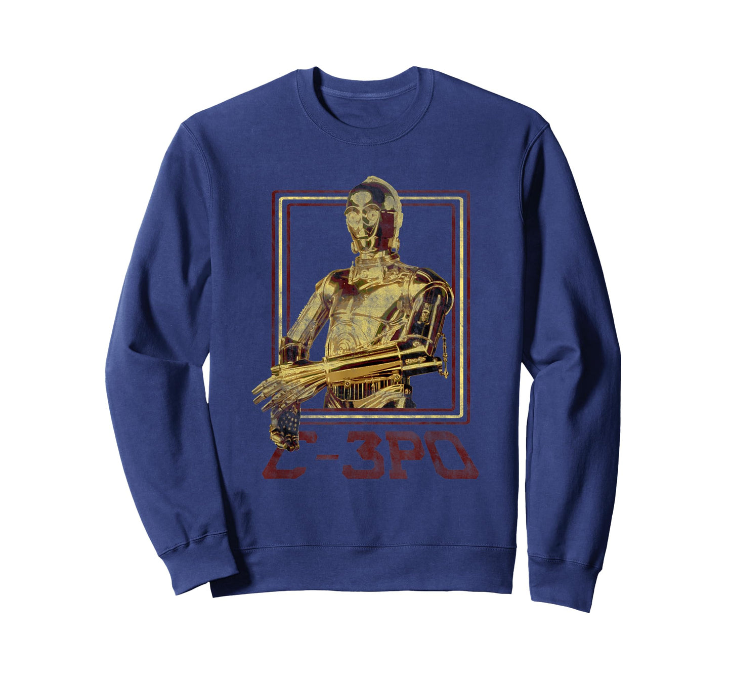Star Wars Classic C-3PO Vintage Droid Retro Box Portrait T-Shirt