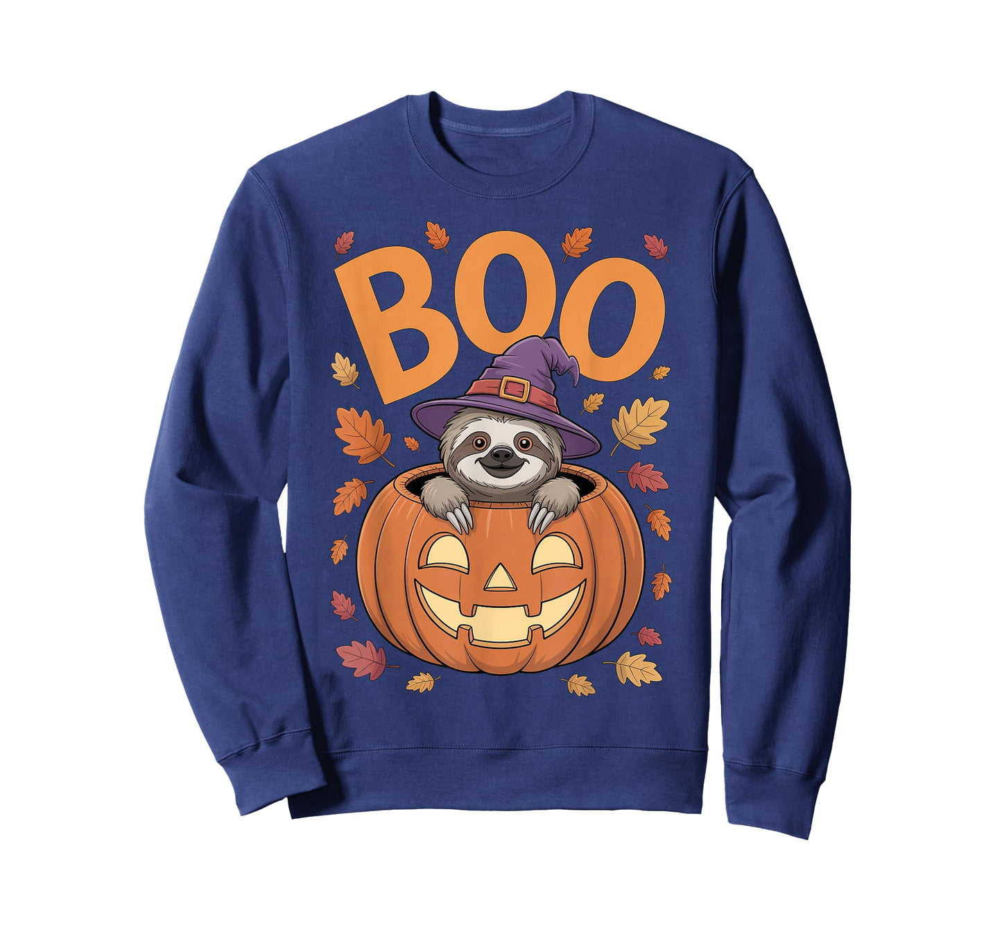 Sloth Costume on Pumpkin Halloween Sloth T-Shirt