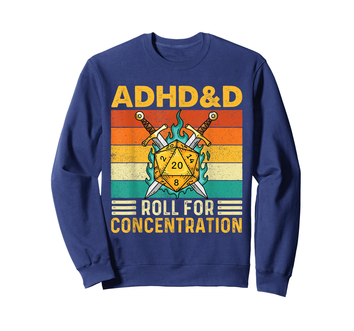 ADHD&D Roll for Concentration - RPG Tabletop Games T-Shirt