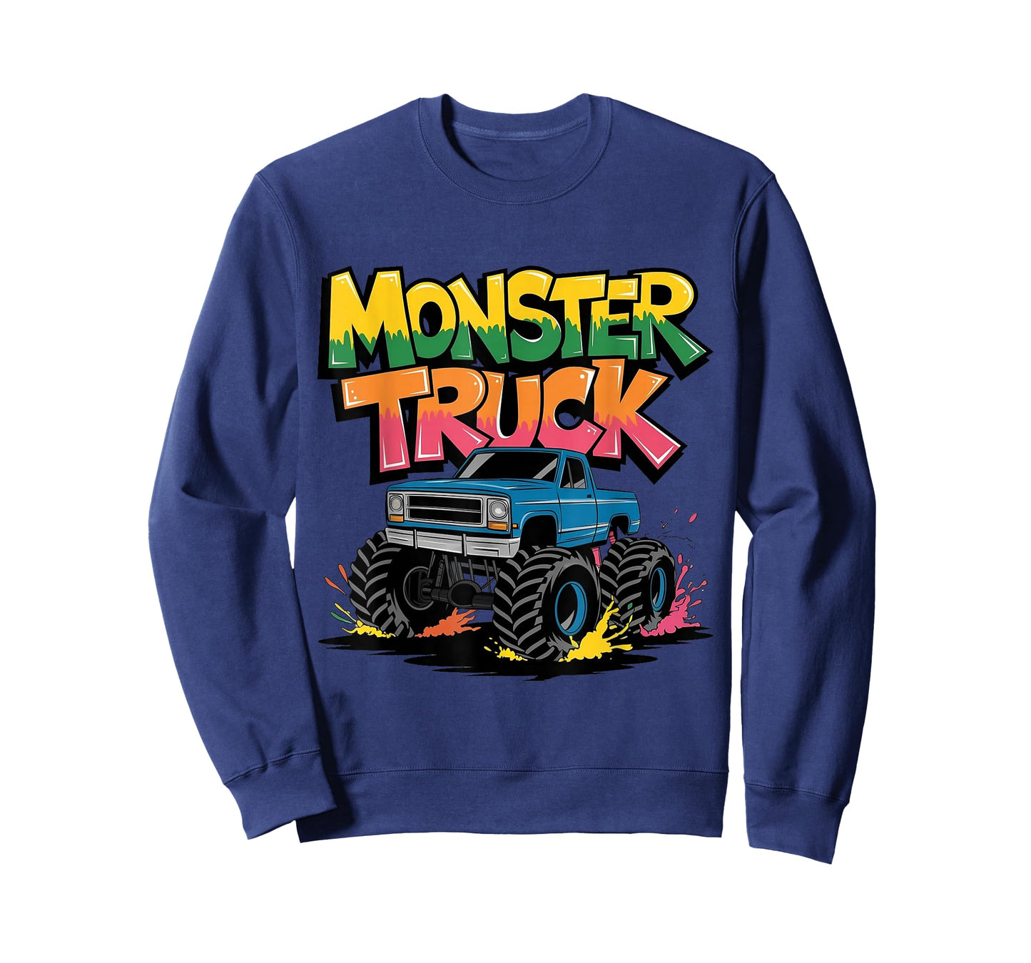 Monster Truck Toddlers Kids Colorful Graffiti Monster Truck T-Shirt