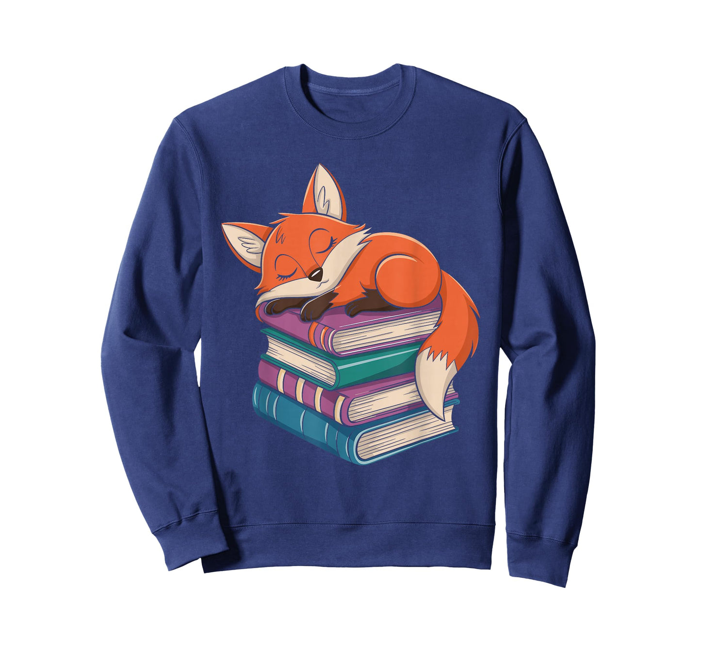 Fox Reading Book Pajama Sleep T-Shirt