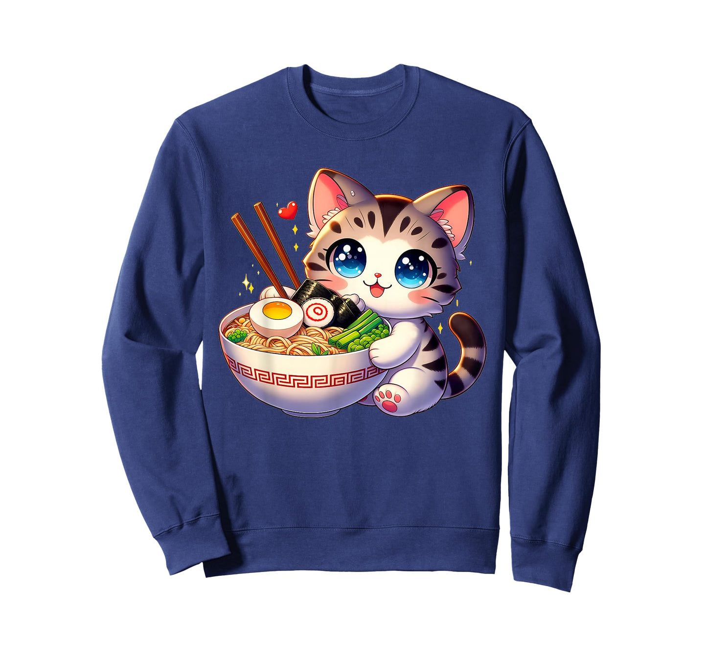 Cat Ramen Noodles Anime Kawaii Japanese Cat T-Shirt