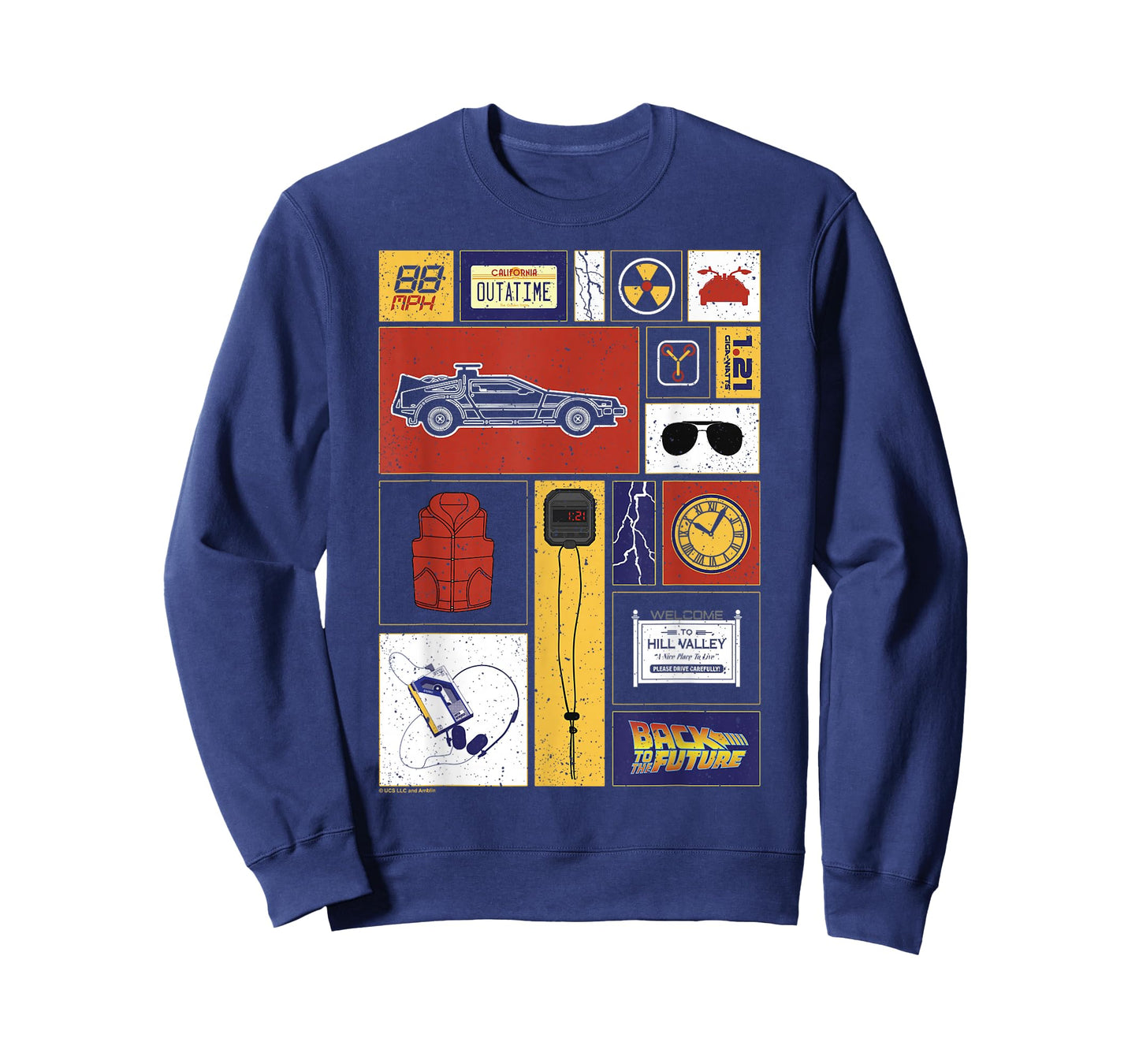Back to The Future 35th Anniversary Icon Panels T-Shirt