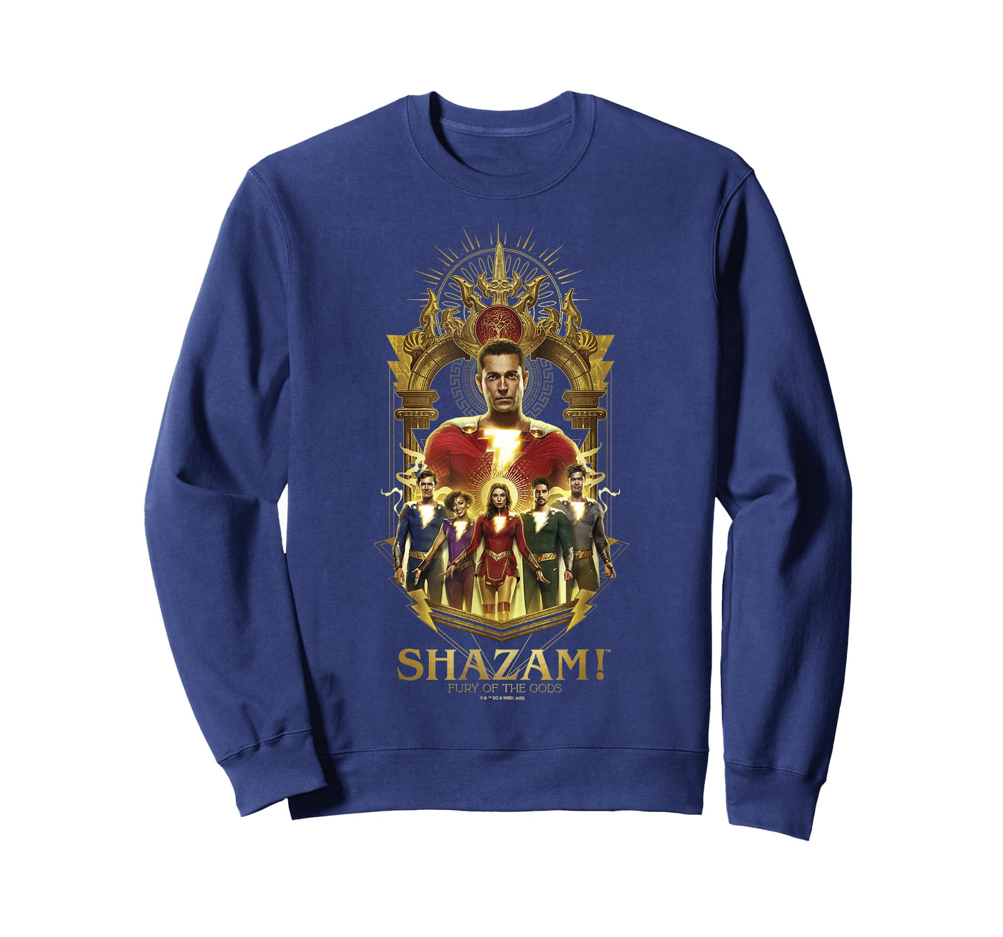 Shazam! Fury of the Gods Gold Champion Arched Family Group T-Shirt