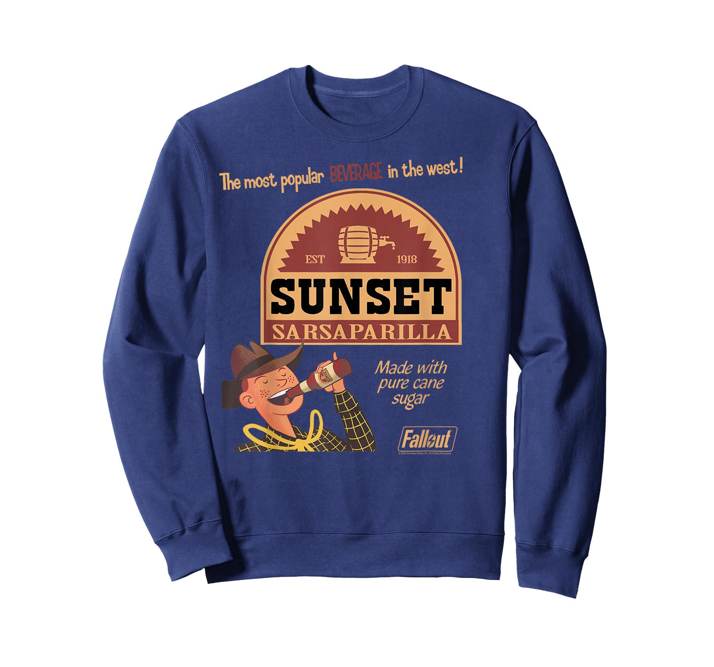 Fallout Video Game Sunset Sarsaparilla Vintage Ad T-Shirt