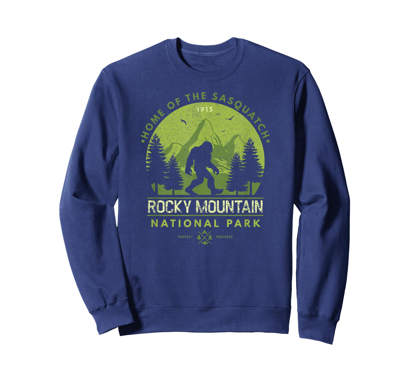 Bigfoot Rocky Mountain Wilderness T Shirt Colorado Sasquatch T-Shirt