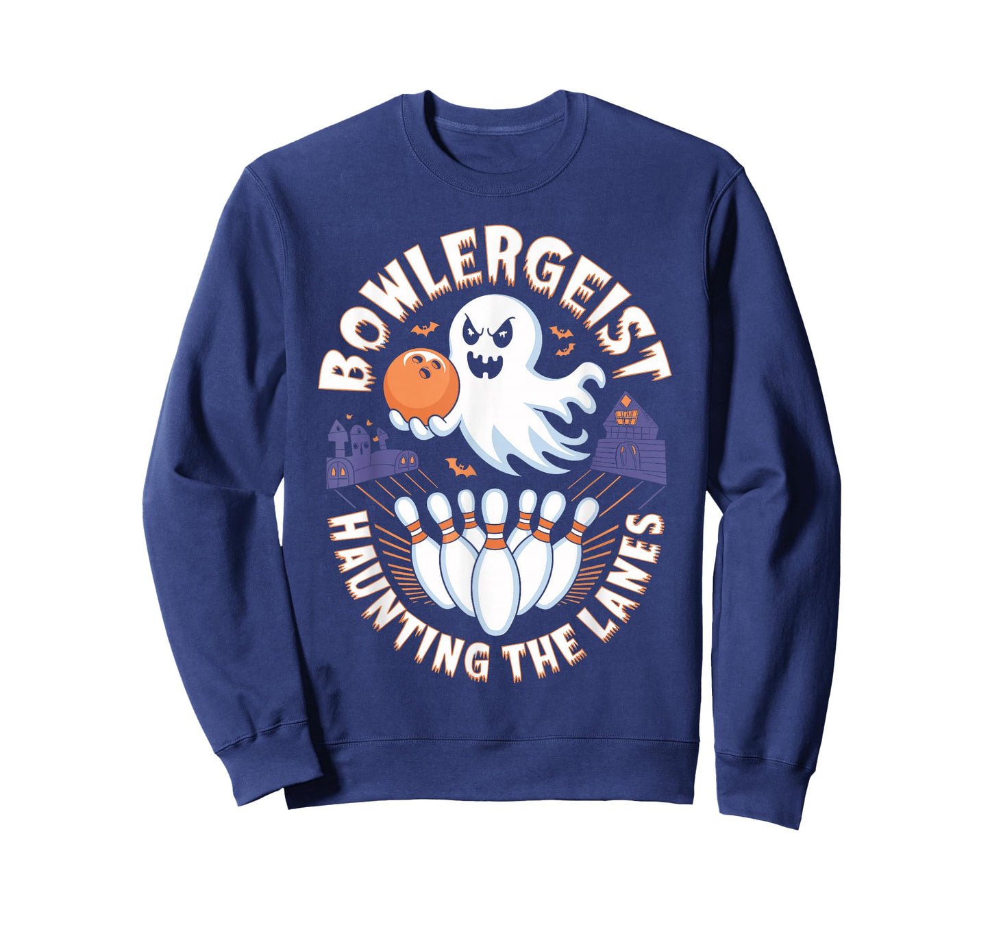 Bowlergeist Haunting the Lanes Halloween Bowling T-Shirt