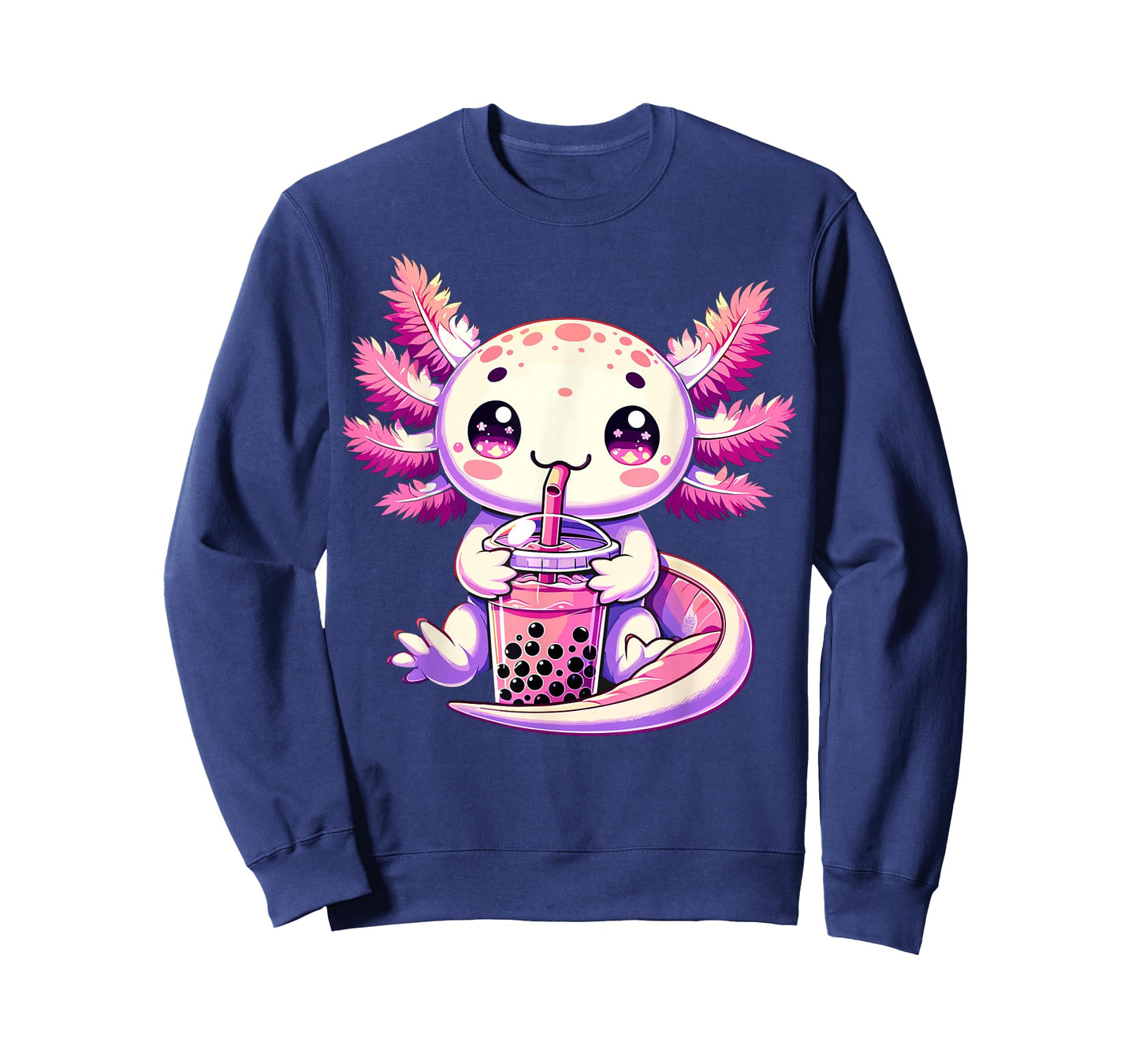 Axolotl Boba Tea Bubble Tea Anime Cute Kawaii Axolotl T-Shirt