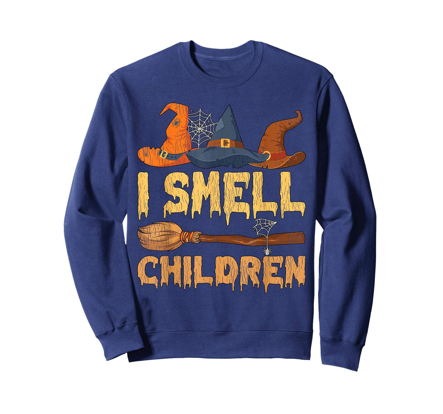 Vintage I Smell Children Hocus Pocus Witch Broom Halloween T-Shirt