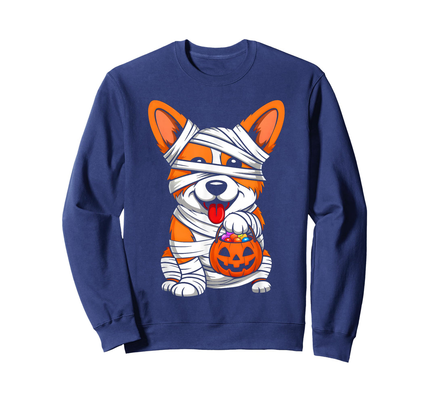 Mummy Corgi Dog Fall Pumpkin Spooky Season Halloween Costume T-Shirt