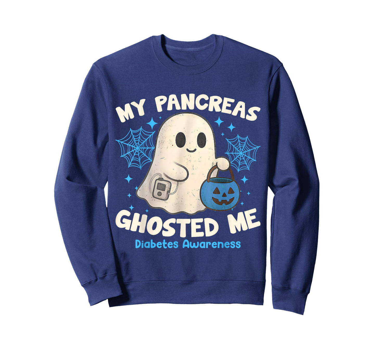 Funny Halloween Diabetes Awareness My Pancreas Ghosted Me T-Shirt