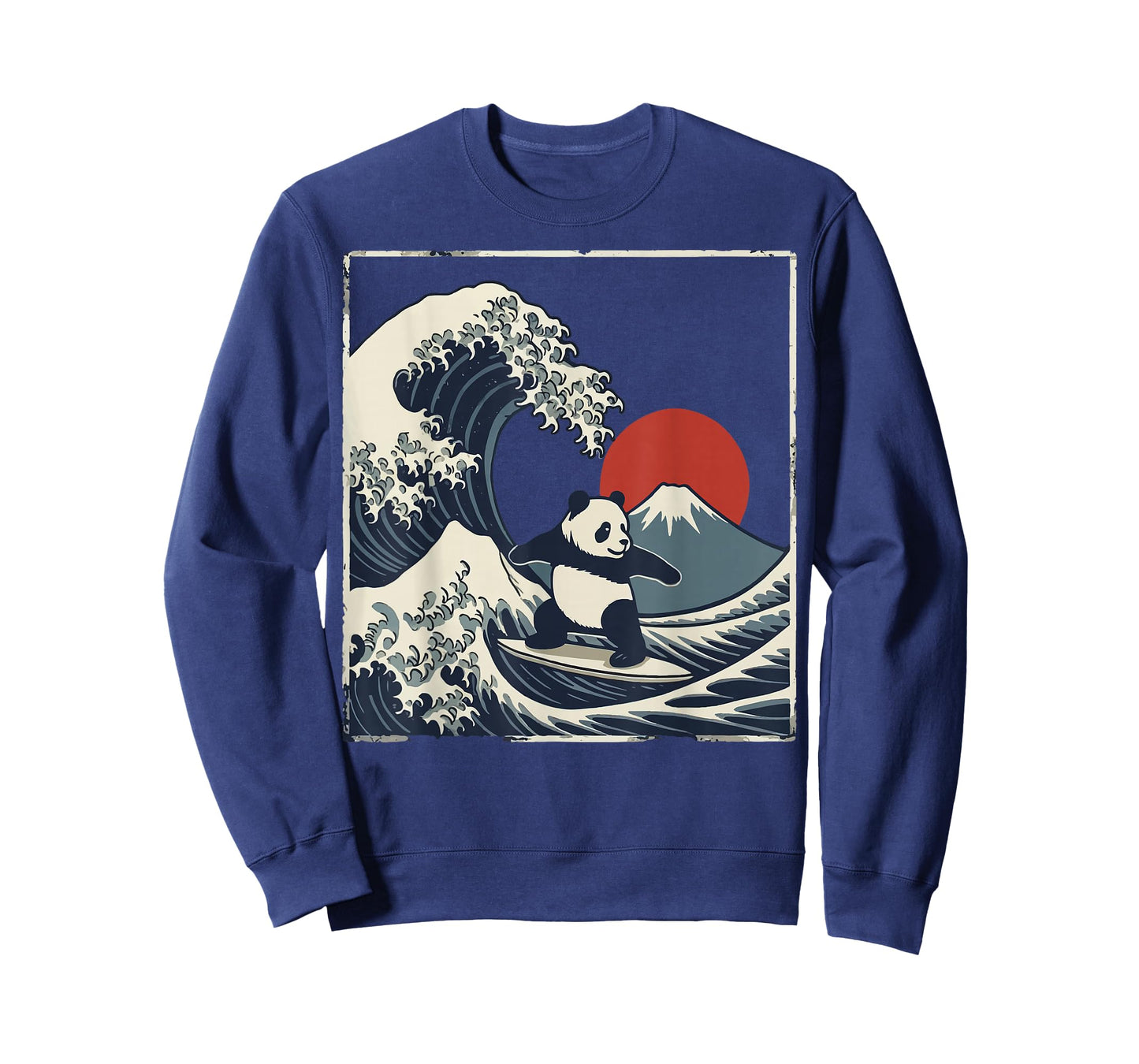 Panda Surfing Japanese Wave Great Wave T-Shirt