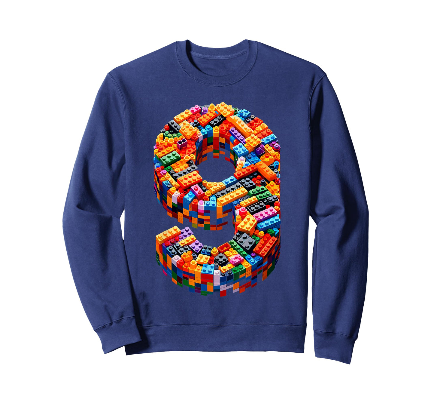 9 Year Old Blocks Building Master Builder 9th Birthday Boy T-Shirt