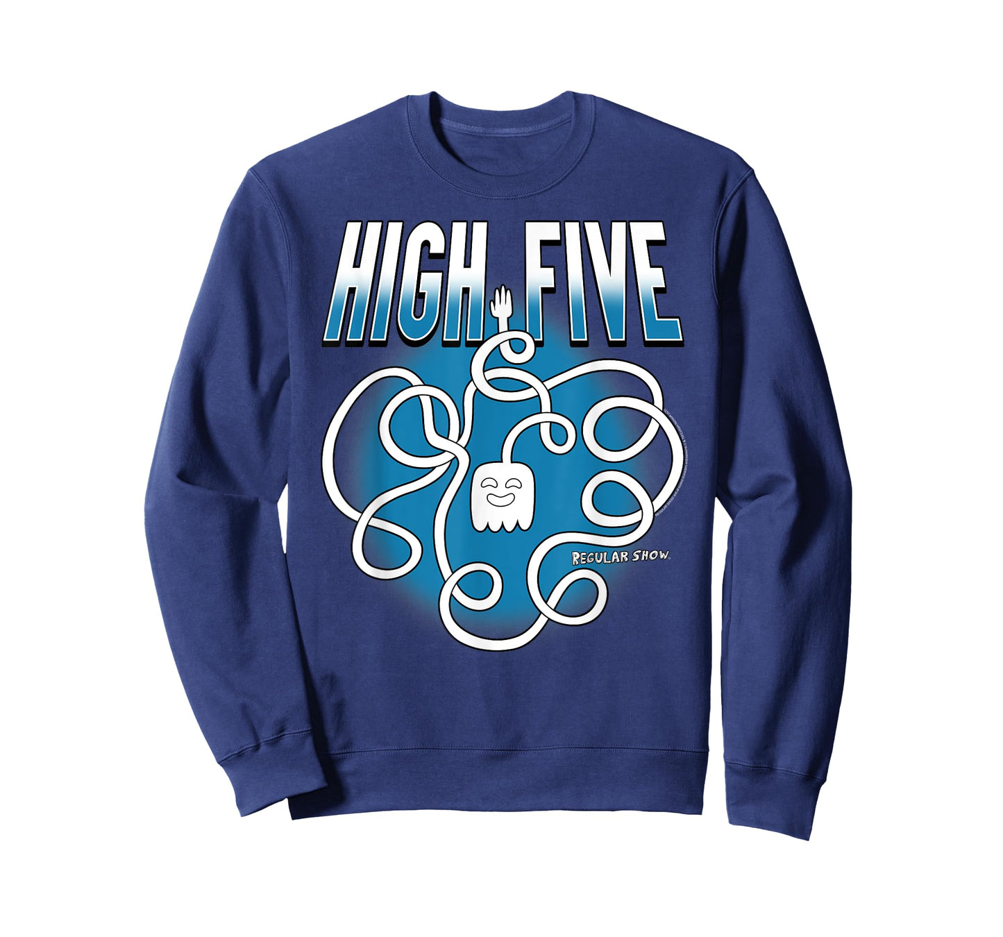 Regular Show High Five Ghost Long Arm Funny Cartoon T-Shirt