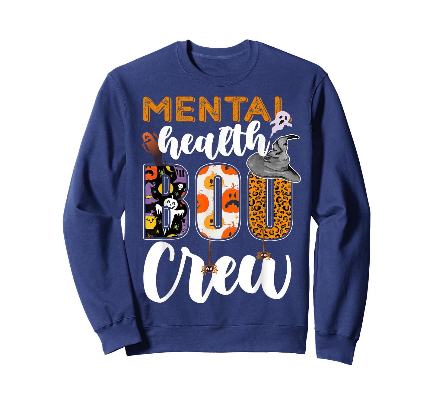 Mental Health Boo Crew Halloween Matching Counselor T-Shirt