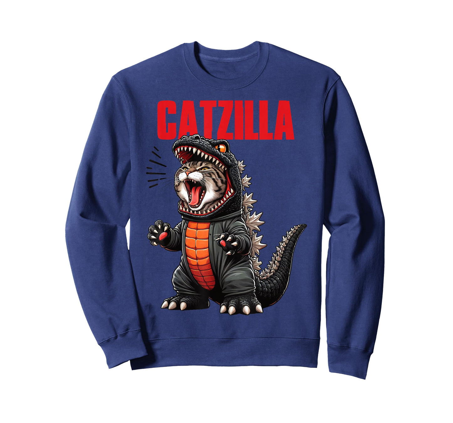 Cute Cat Kitty Catzilla for Cat Moms Cat Dads Pet Lovers T-Shirt