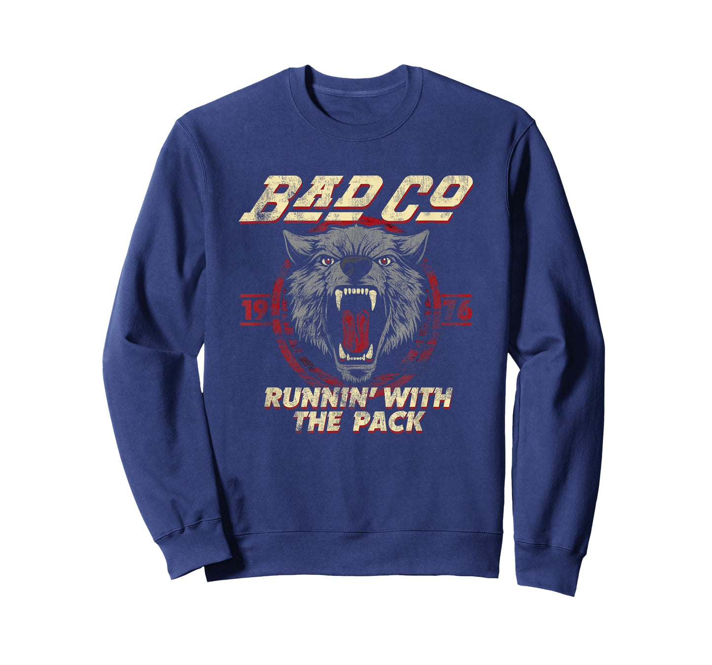 Bad Company Runnin' With the Pack Wolf Head 1976 T-Shirt