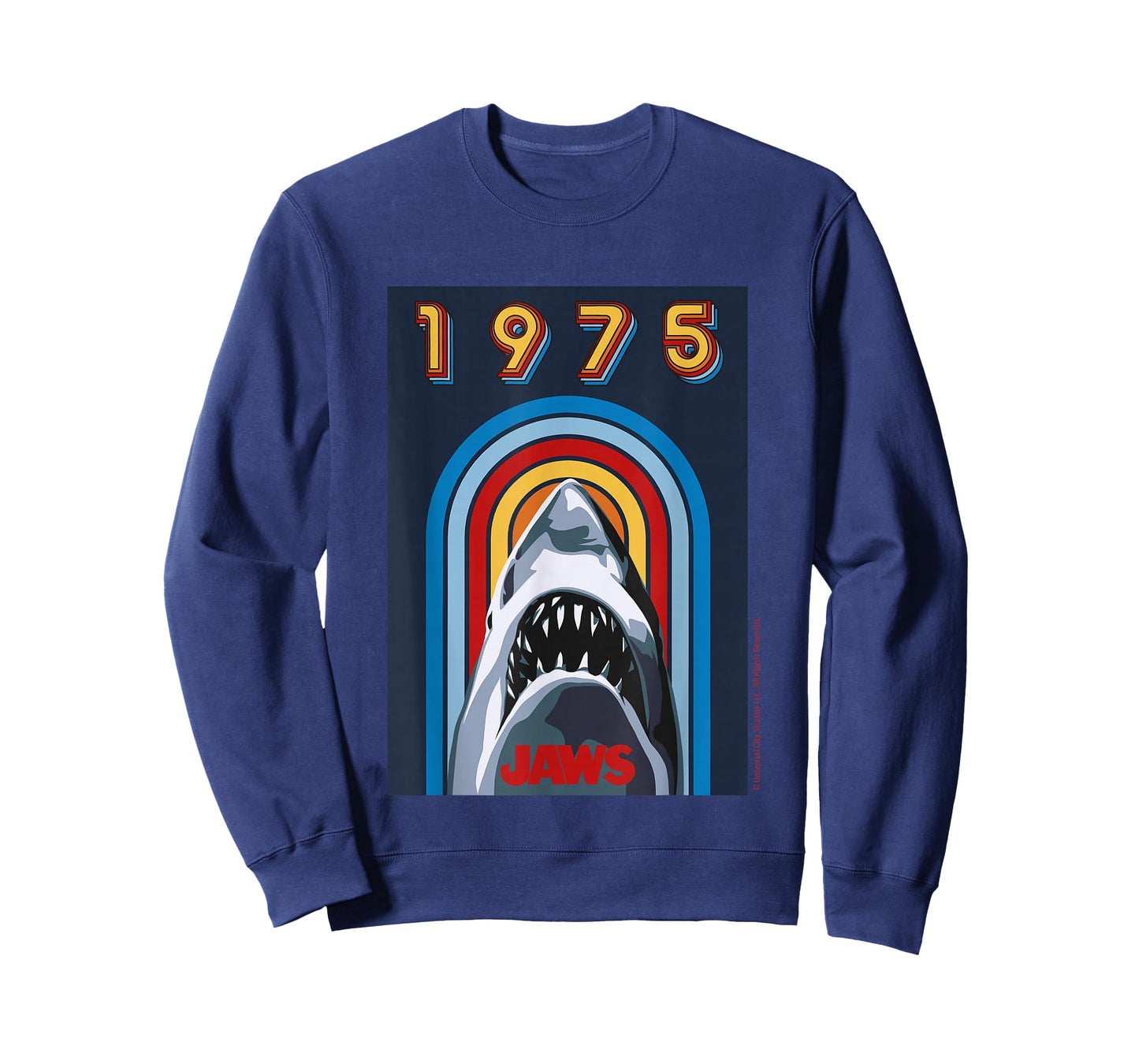 Jaws 2025 1975 Retro Shark Design T-Shirt
