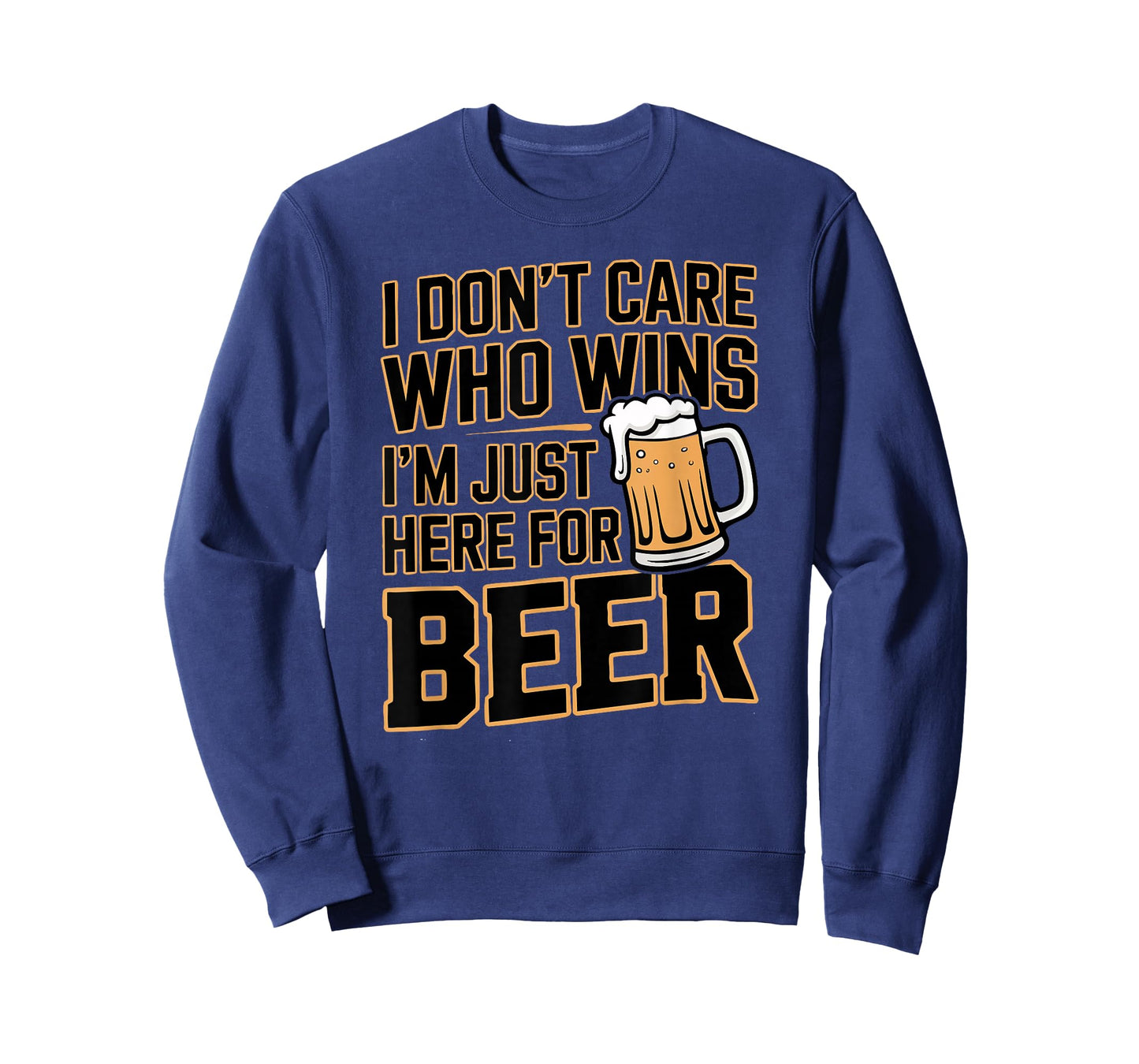Football Party Fan Humor I Don’t Care Who Wins Beer T-Shirt