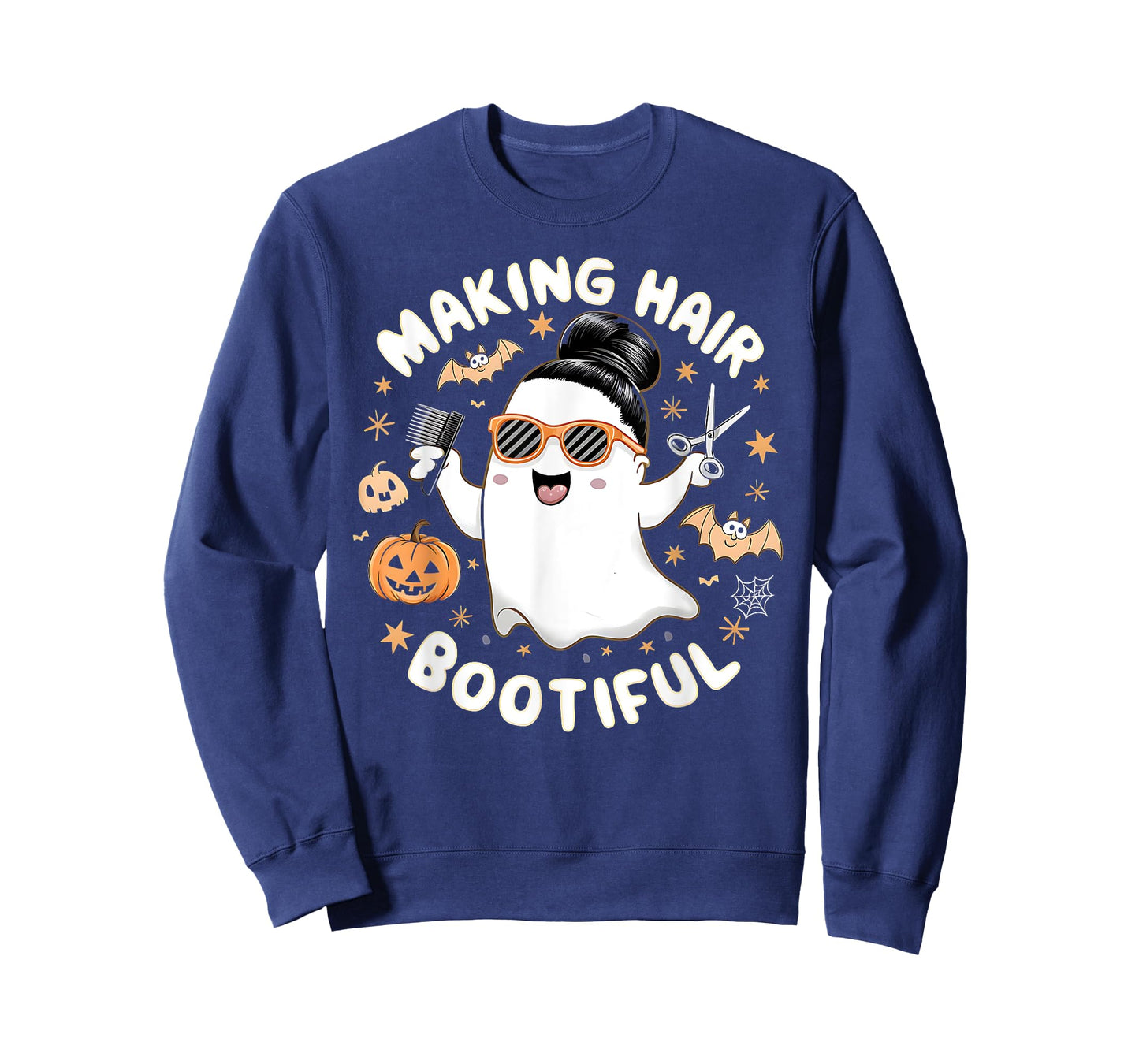 Making Hair Bootiful Halloween Ghost Barber T-Shirt