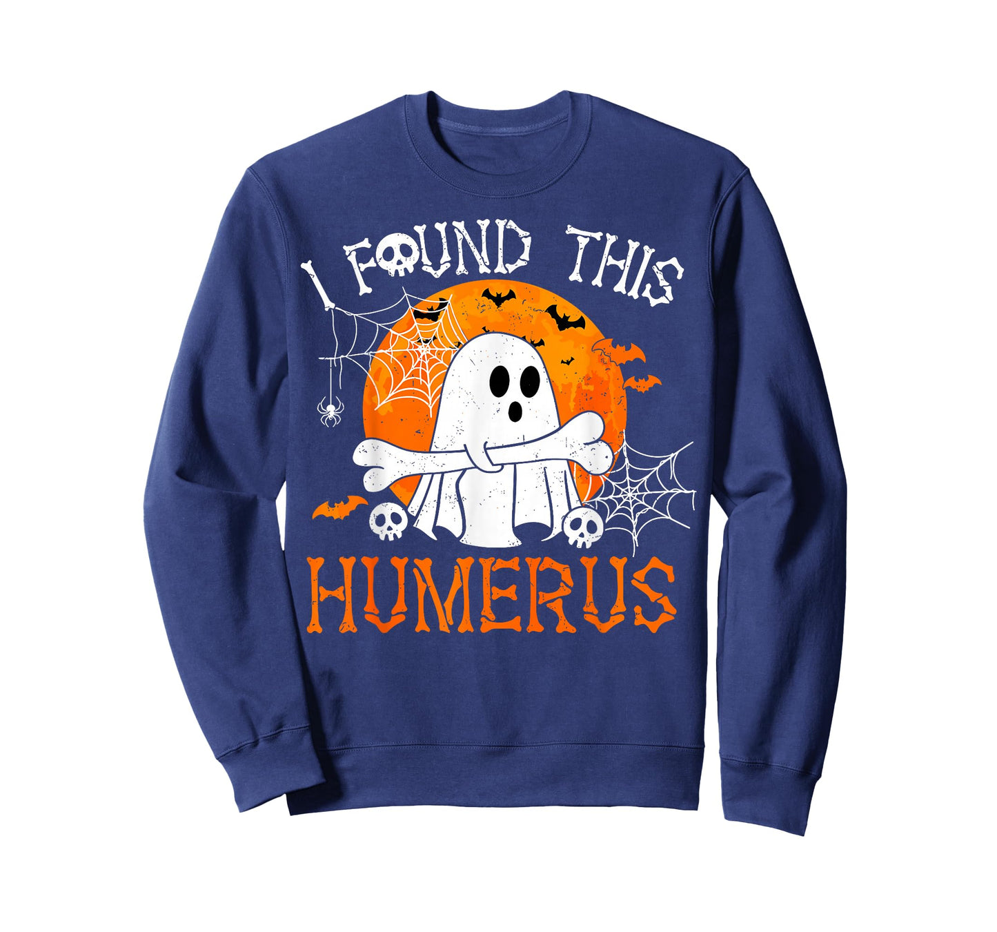I Found This Humerus Spooky Ghost Bone Funny Halloween Pun T-Shirt