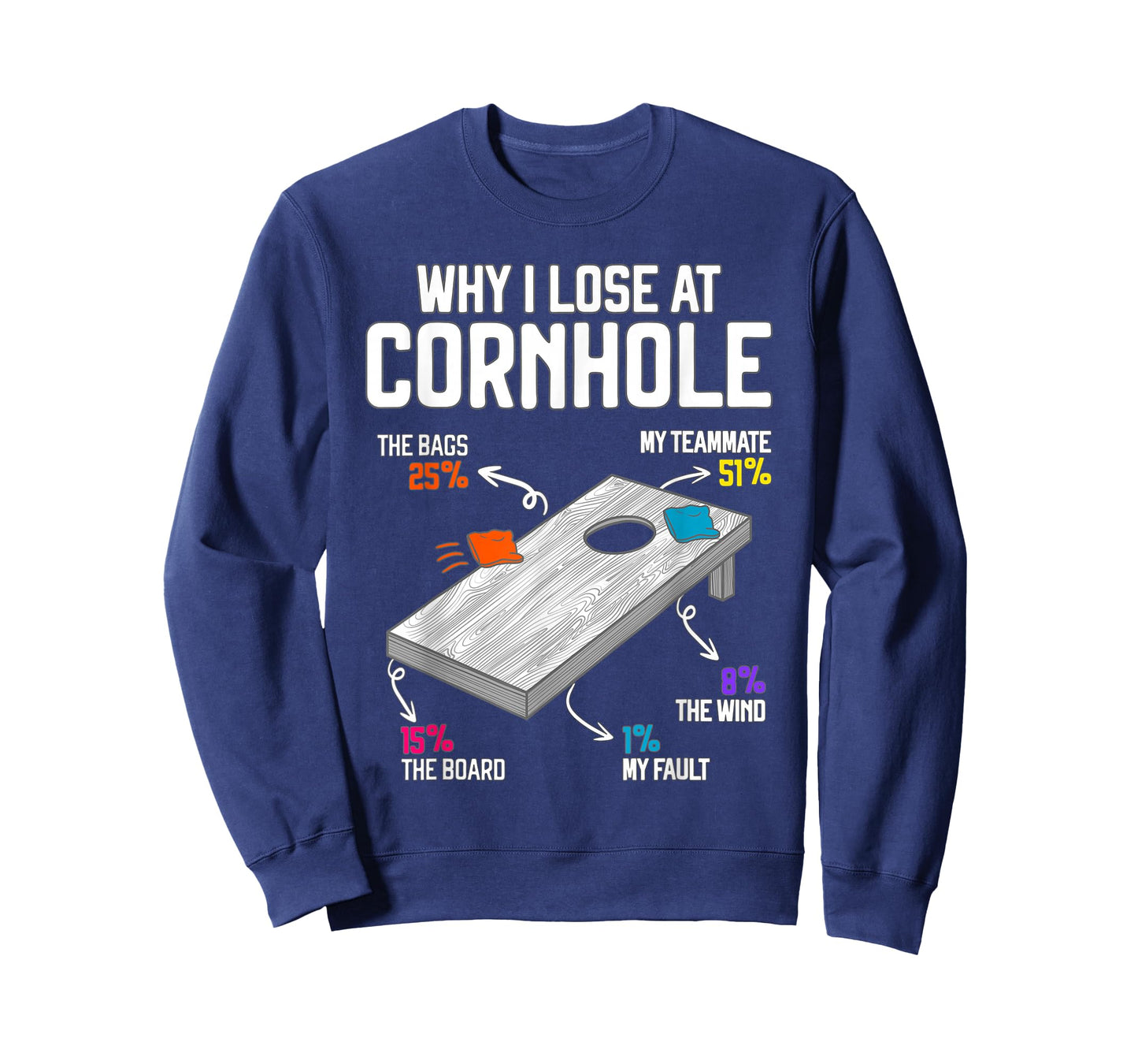 Why I Lose at Cornhole Humor Toss Like a Boss T-Shirt