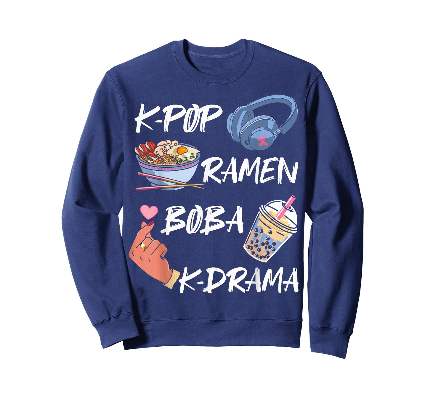 K-pop Ramen Boba K-drama South Korean Food Movie Music Lover T-Shirt
