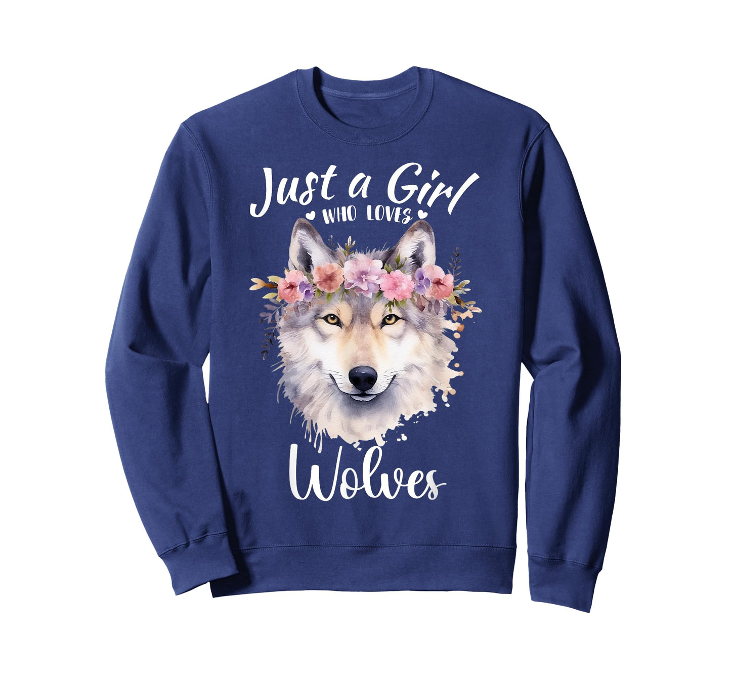 Just a Girl Who Loves Wolves Girls Who Love Dogs Wolf lover T-Shirt