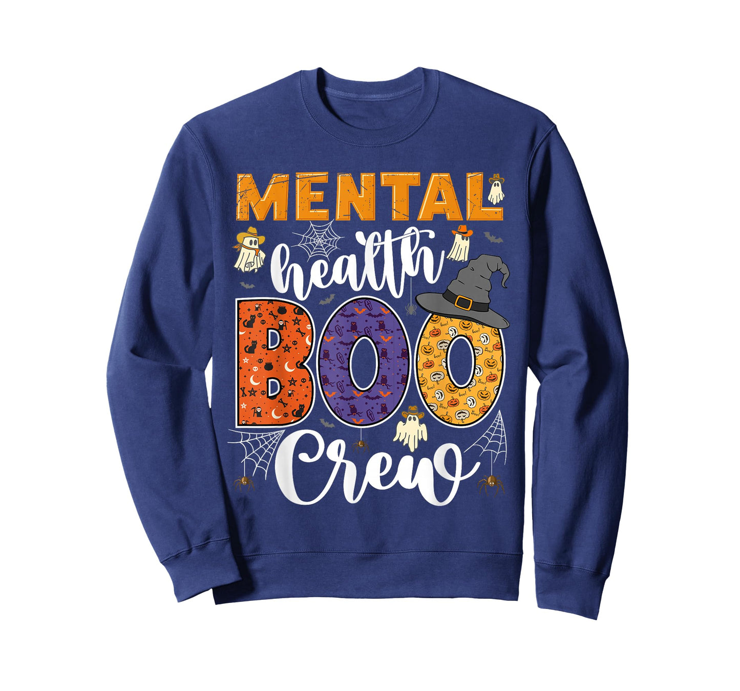 Mental Health Boo Crew Cute Halloween Matching Counselor T-Shirt