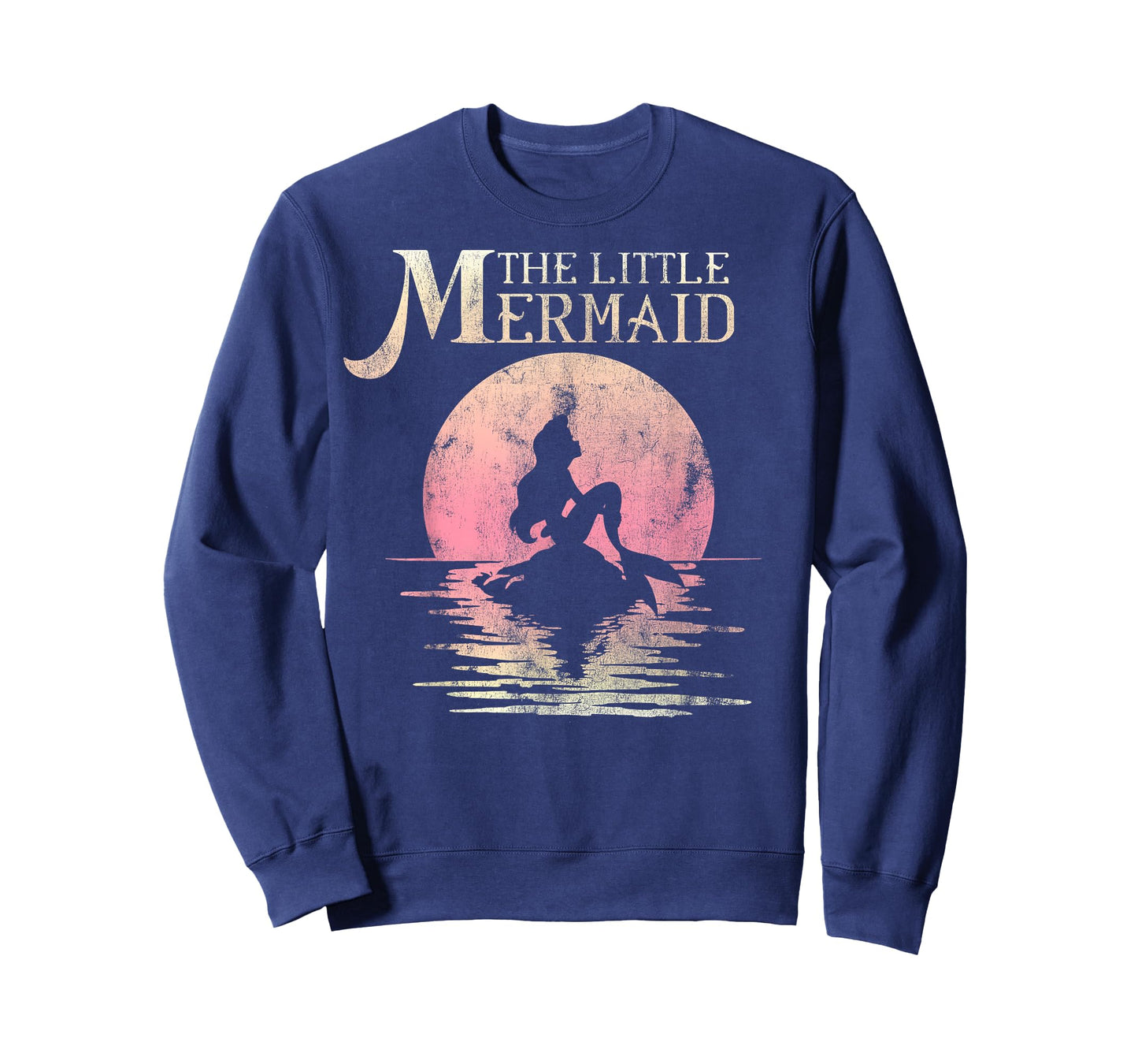 Disney The Little Mermaid Ariel Rock Moon Silhouette T-Shirt T-Shirt